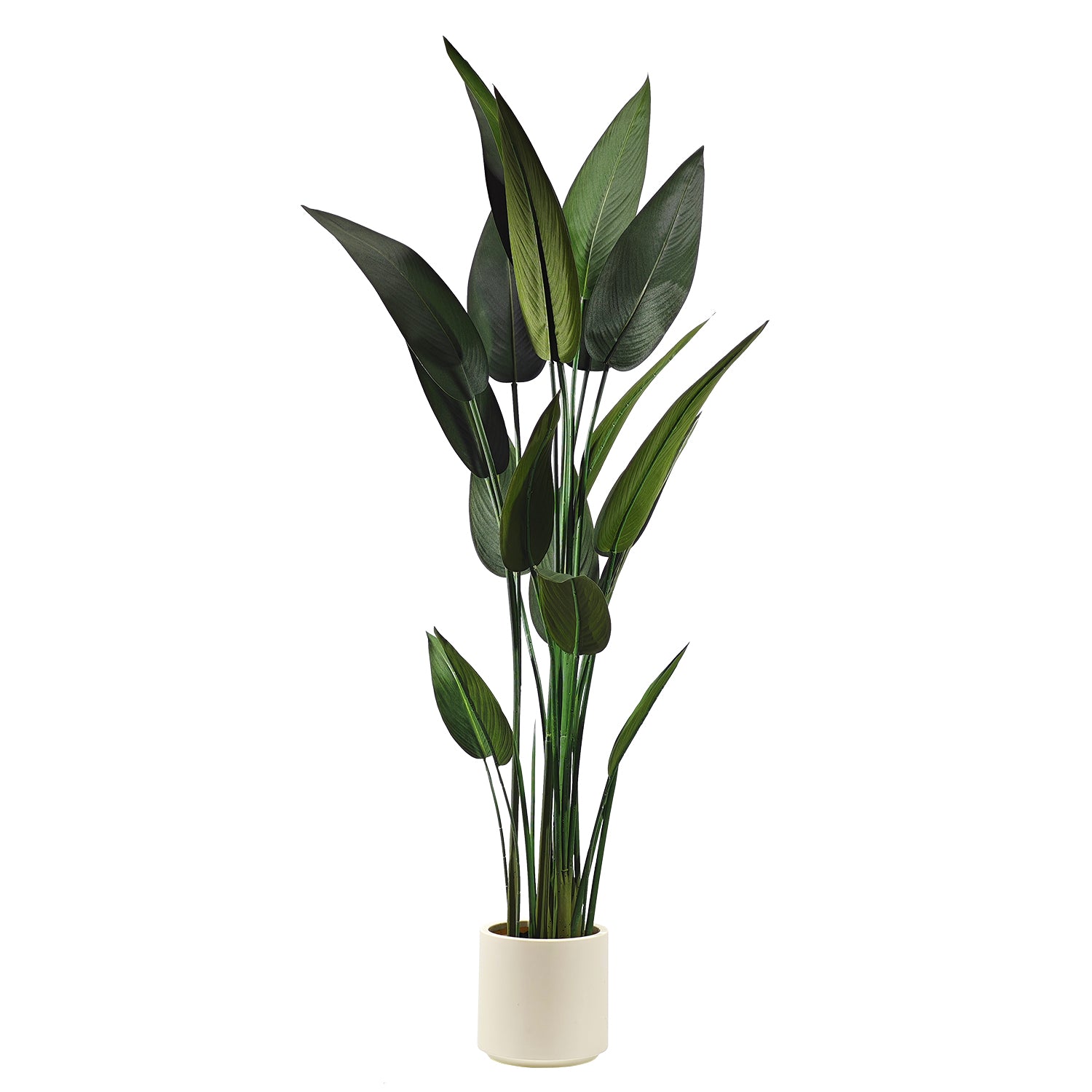 VESTIAMO CASA - Pianta artificiale Strelitzia Nicolai in vaso - h140 cm x diametro 18 cm