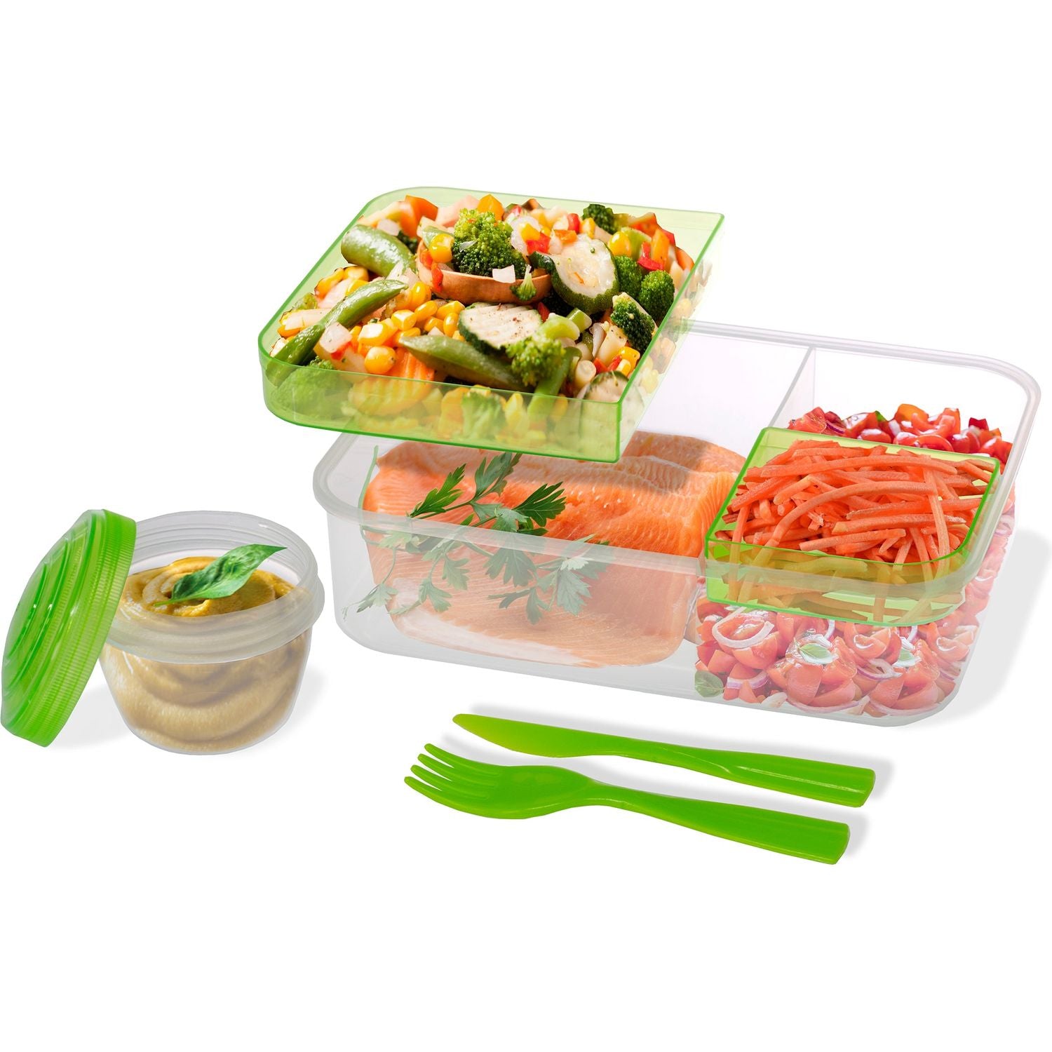 GUSTO CASA - Portavivande in polipropilene 8 pezzi