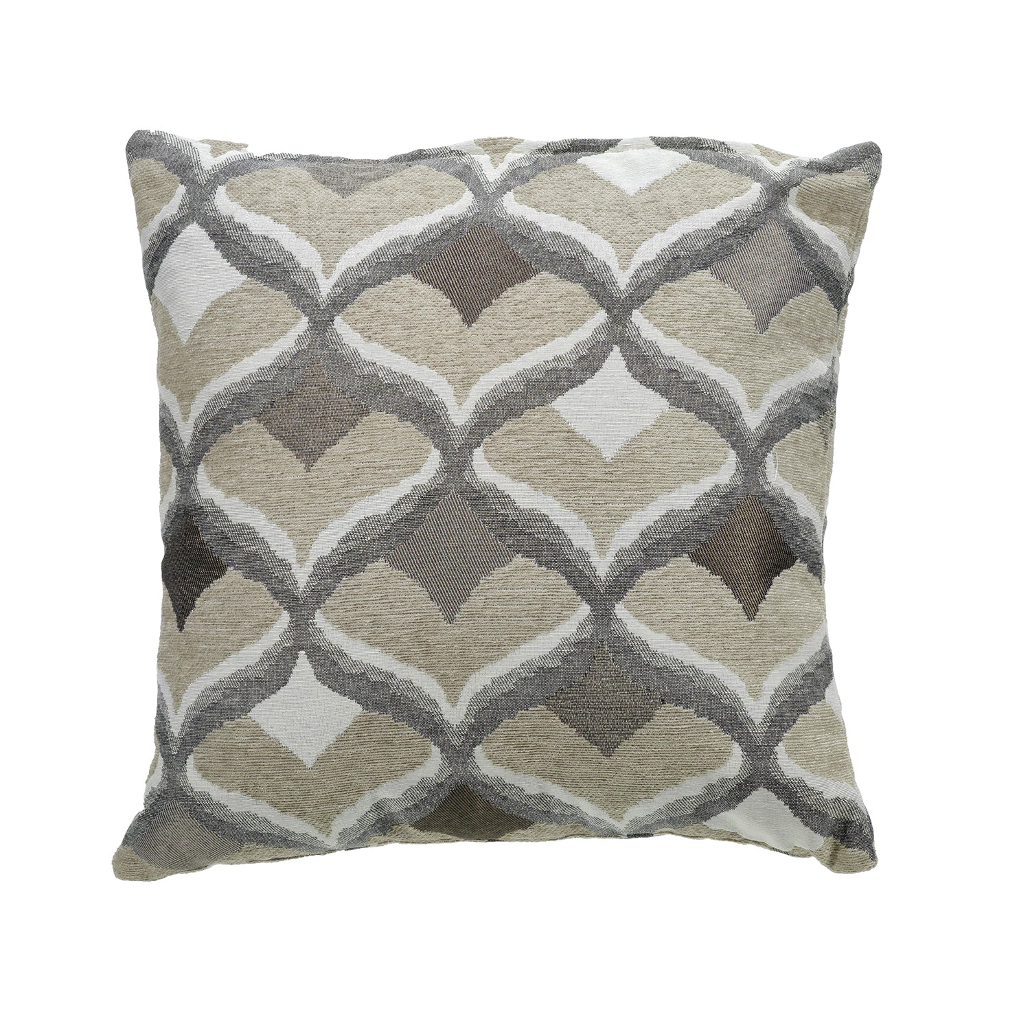 VESTIAMO CASA - Cuscino Jacquard Sfoderabile Beige 45x45 cm