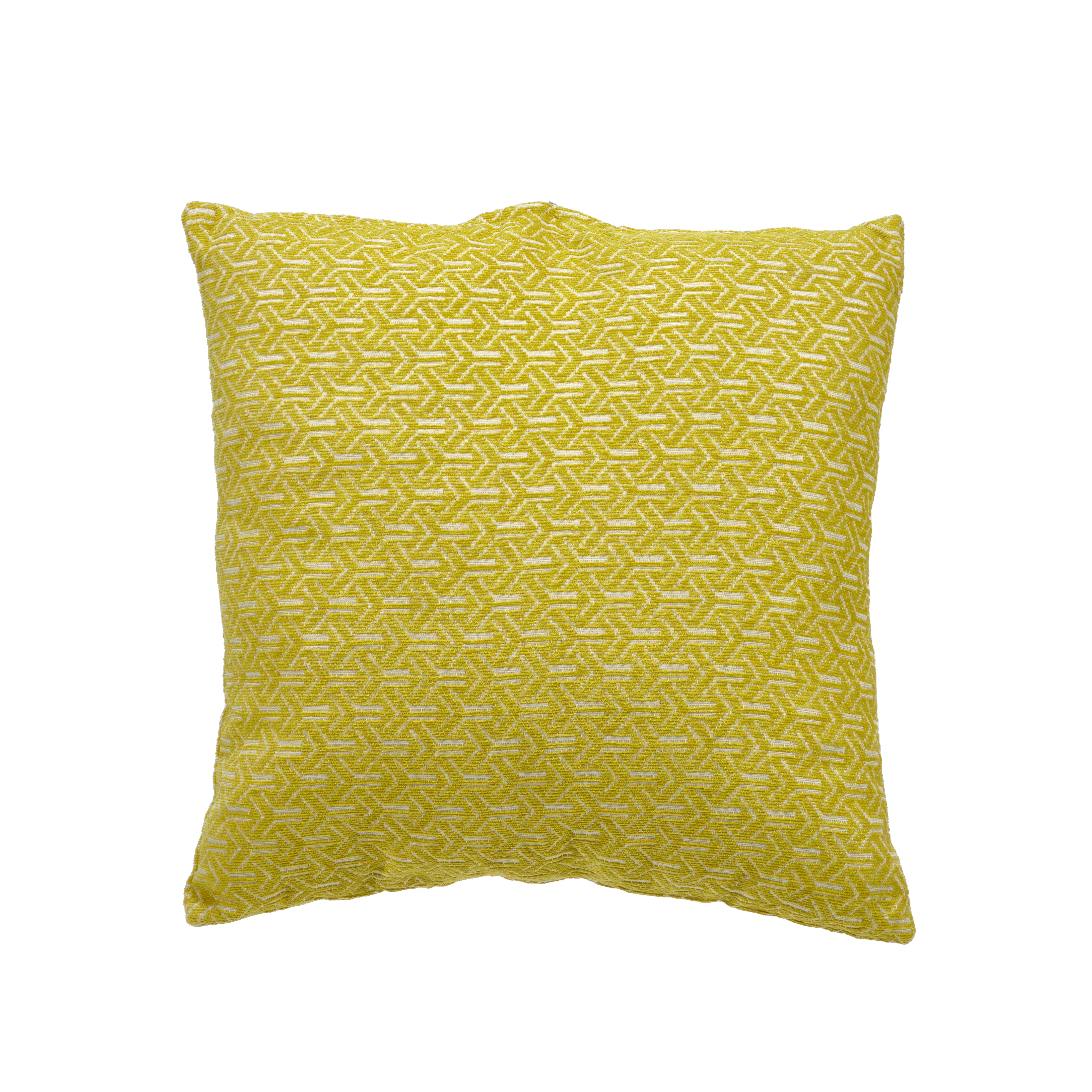 VESTIAMO CASA - Cuscino Jacquard Sfoderabile Senape 45x45 cm