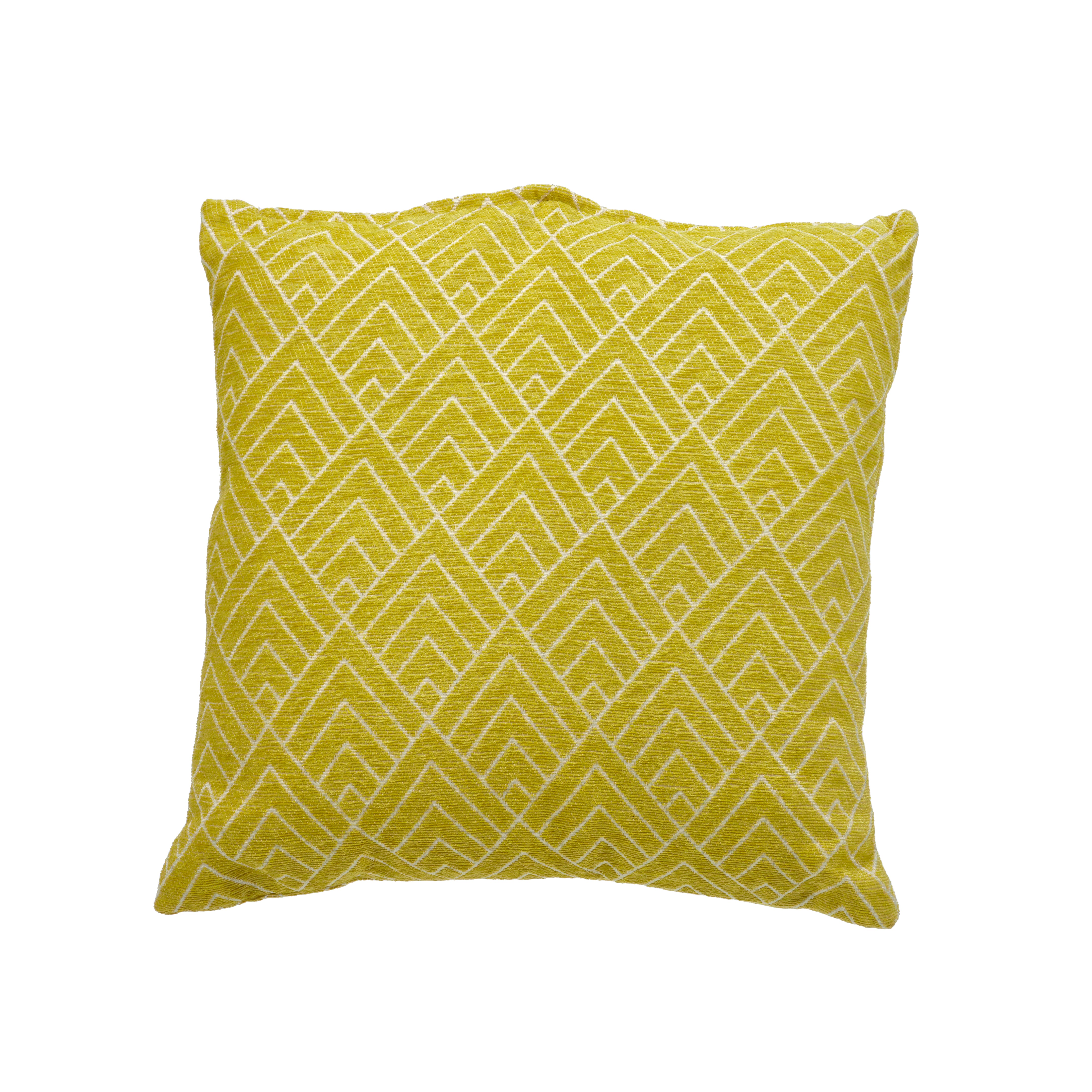 VESTIAMO CASA - Cuscino Jacquard Sfoderabile Senape 45x45 cm