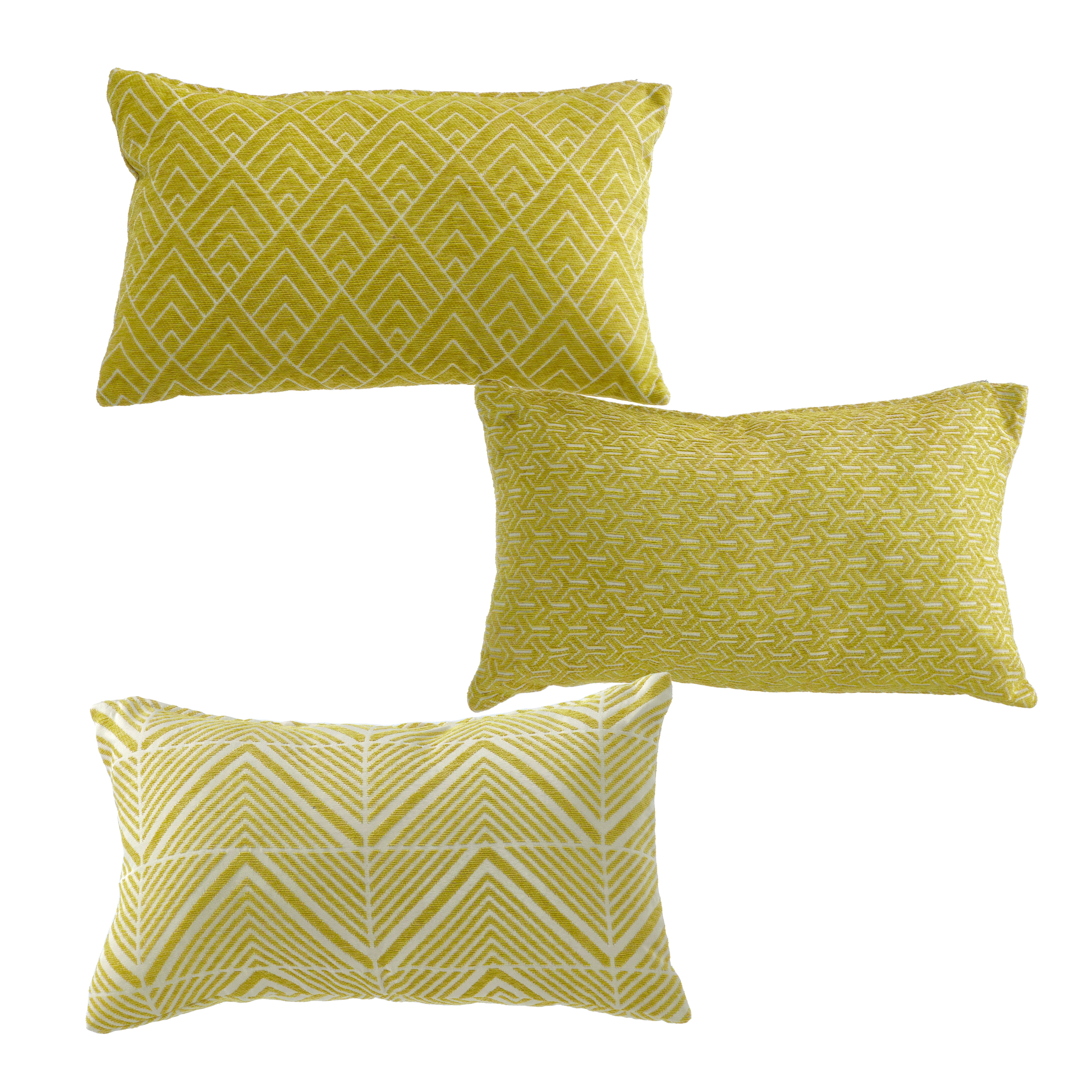 VESTIAMO CASA - Cuscino Jacquard Sfoderabile Senape 30x50 cm