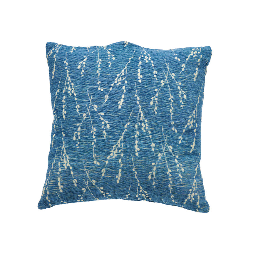 VESTIAMO CASA - Cuscino Jacquard Sfoderabile Blu Petrolio 45x45 cm