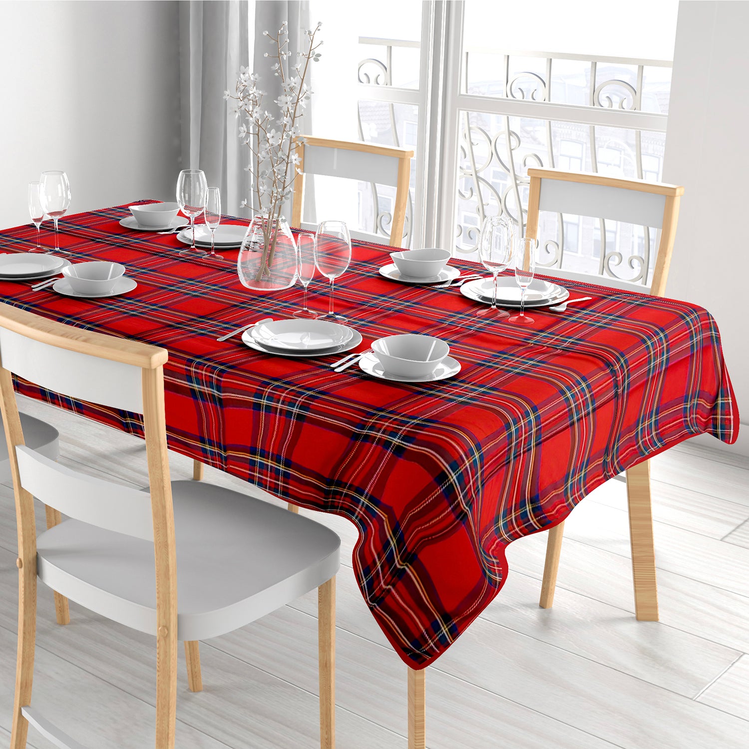 VESTIAMO CASA GRAN NATALE - Tovaglia Antimacchia Natalizia 6 Posti 140x180 cm