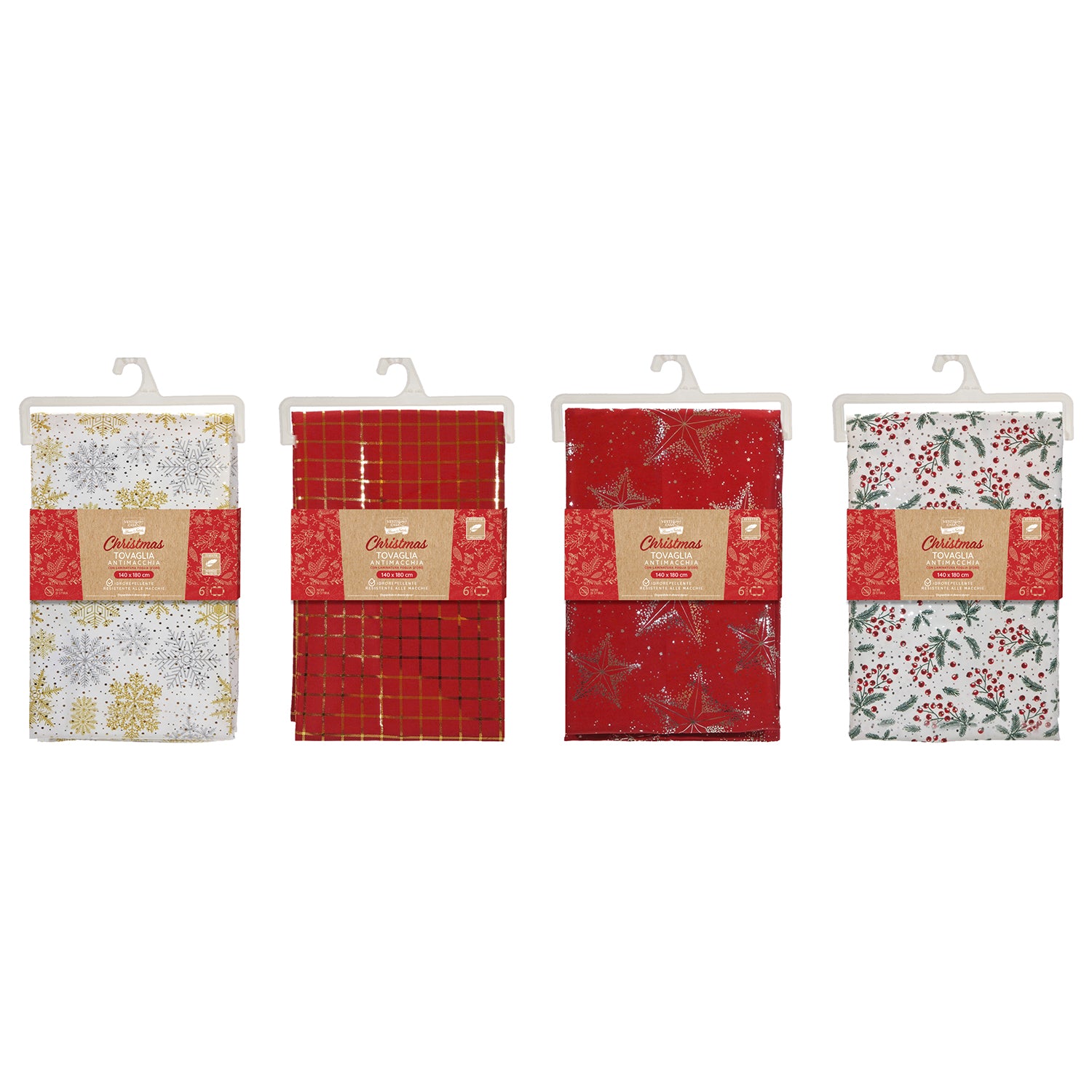 VESTIAMO CASA GRAN NATALE - Tovaglia Antimacchia Christmas 140x180 cm