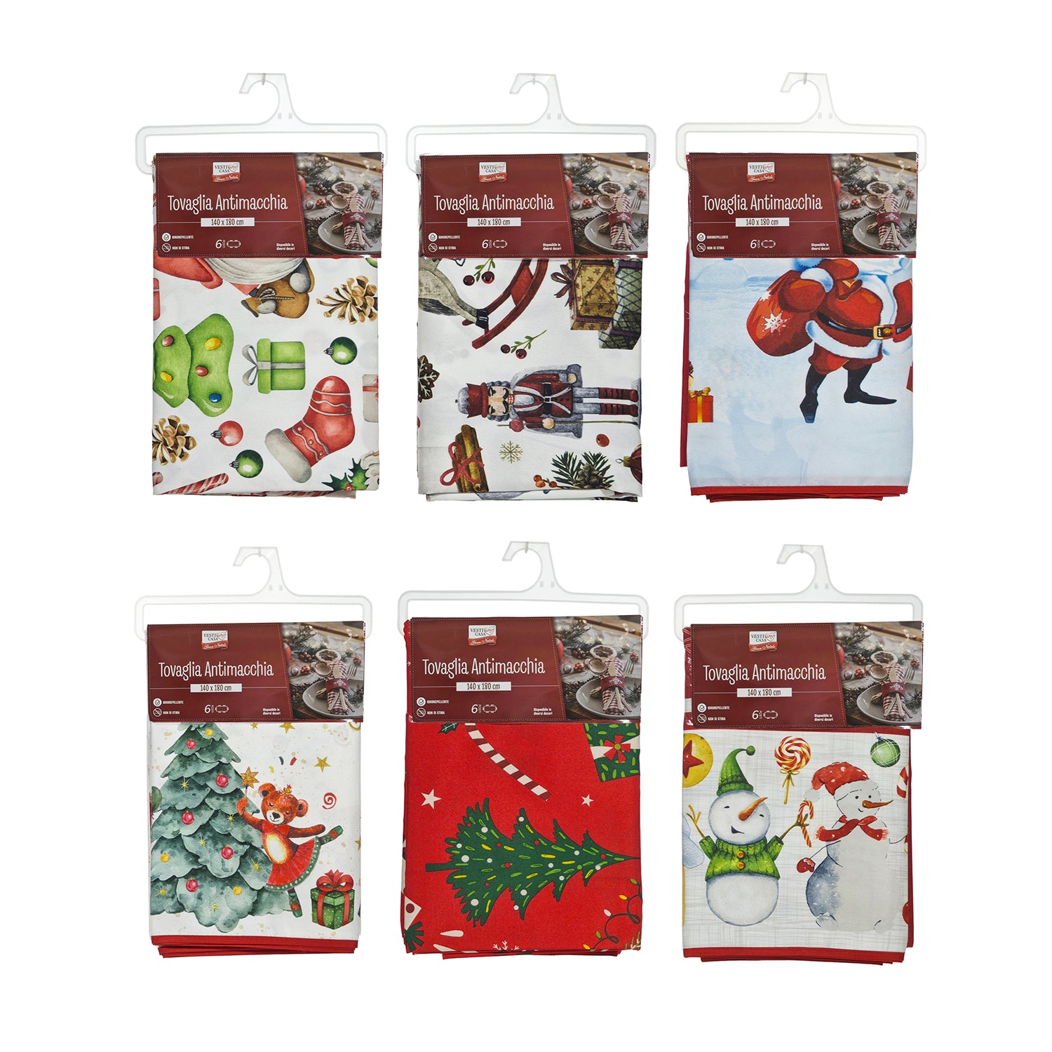 VESTIAMO CASA GRAN NATALE - Tovaglia Antimacchia Natalizia 140x180 cm