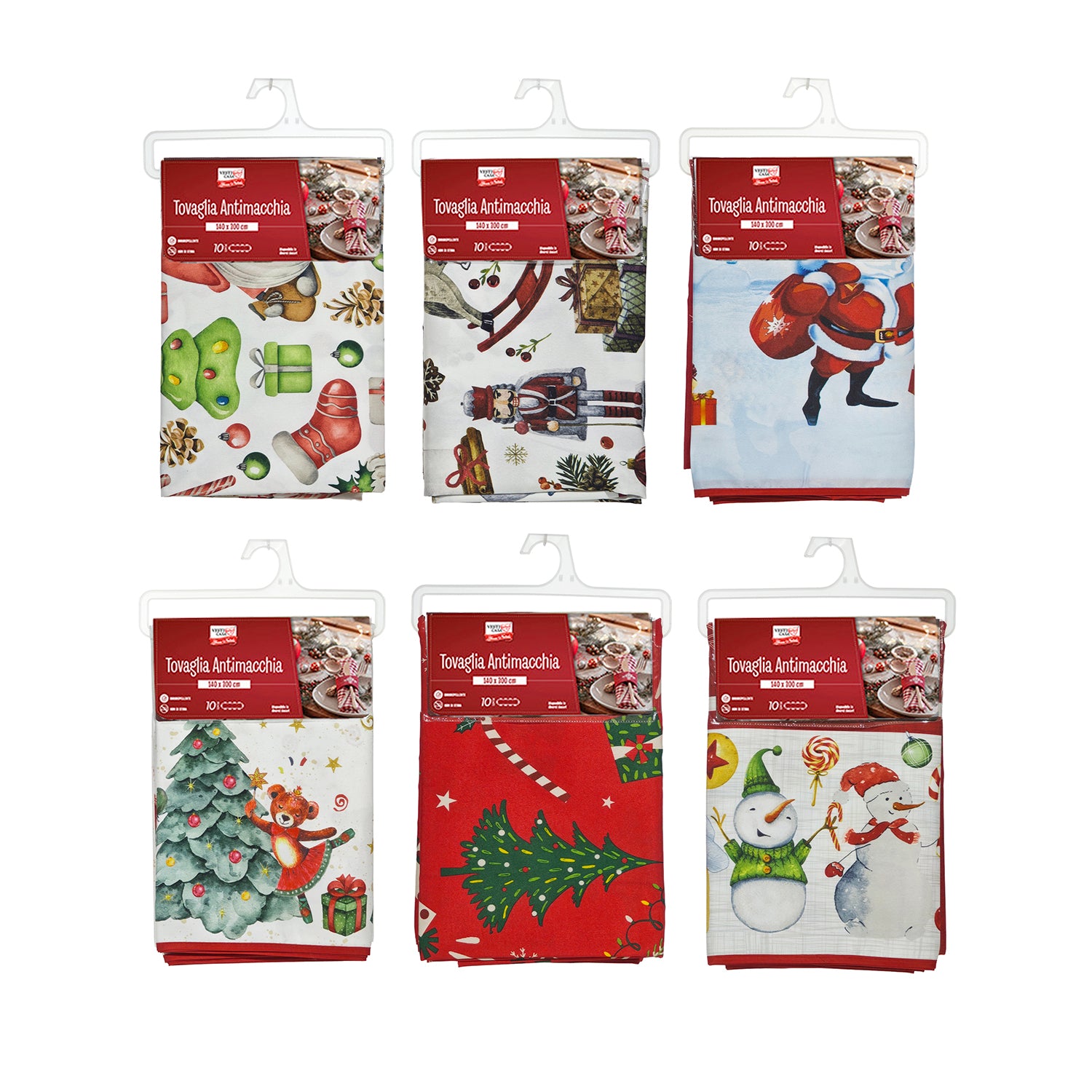 VESTIAMO CASA GRAN NATALE - Tovaglia Antimacchia Natalizia 140x300 cm