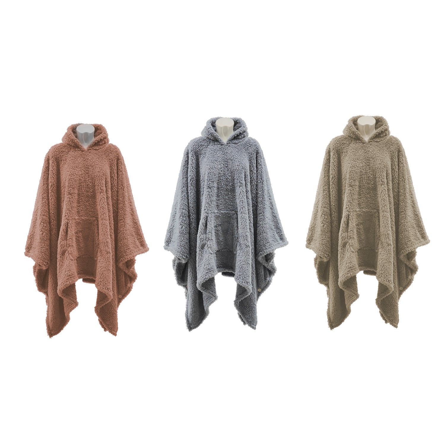 VESTIAMO CASA GRAN NATALE - Poncho Plaid MyBear con Cappuccio 90x160 cm