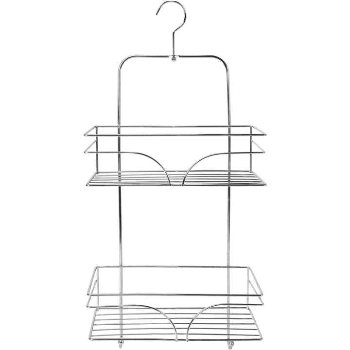 VESTIAMO CASA - Mensola Rettangolare 2 Ripiani con gancio Linea Aisha - h62x26x10,5 cm