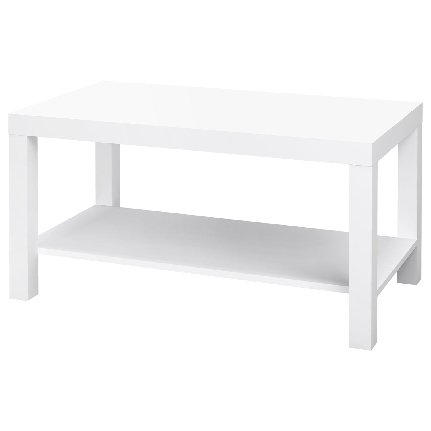 VESTIAMO CASA - Tavolino con Mensola Bianco - h45x90x50 cm