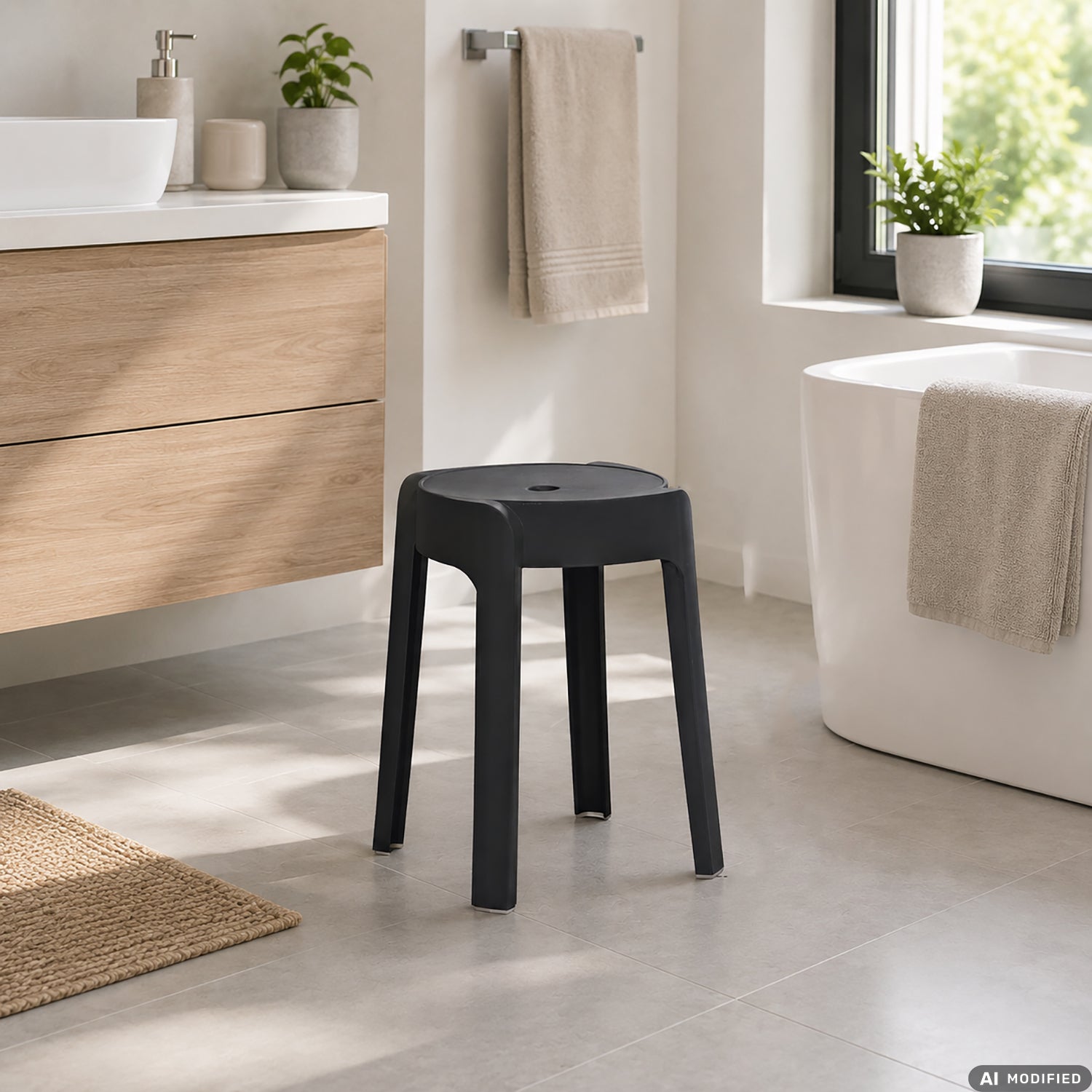 VESTIAMO CASA - Sgabello in Polipropilene h45 cm diametro 33 cm