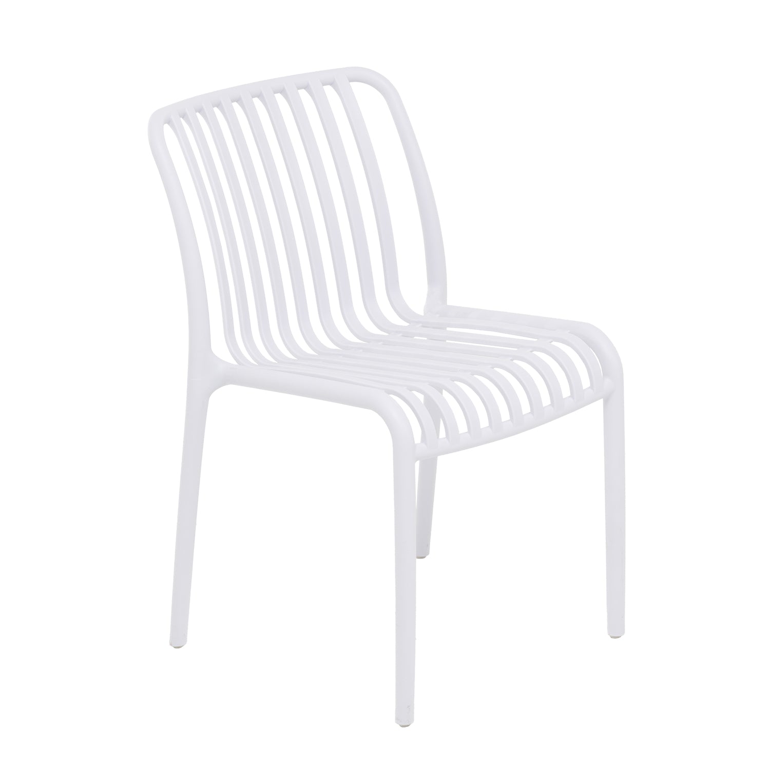 VESTIAMO CASA GIARDINO - Sedia da giardino in Polipropilene Bianca - h79x42x42 cm
