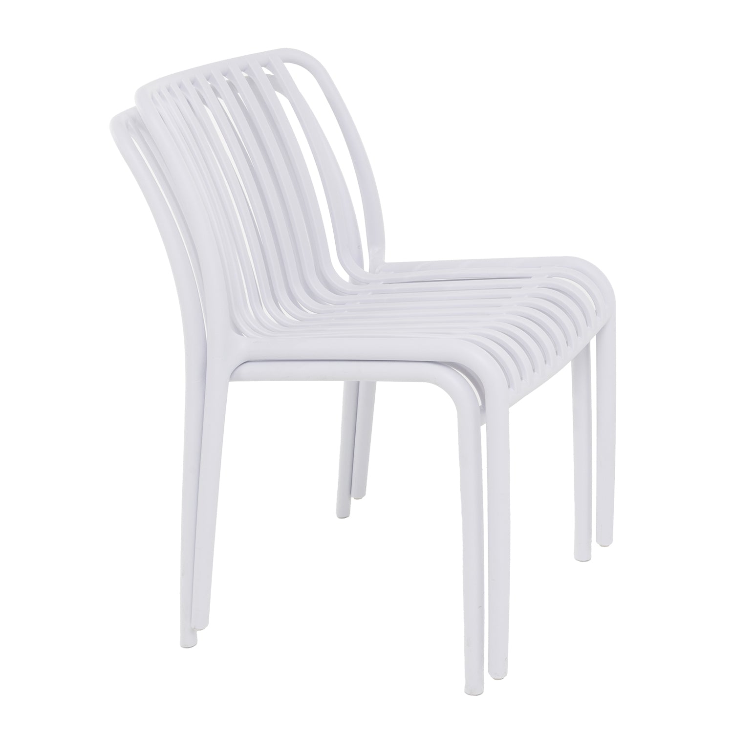 VESTIAMO CASA GIARDINO - Sedia da giardino in Polipropilene Bianca - h79x42x42 cm