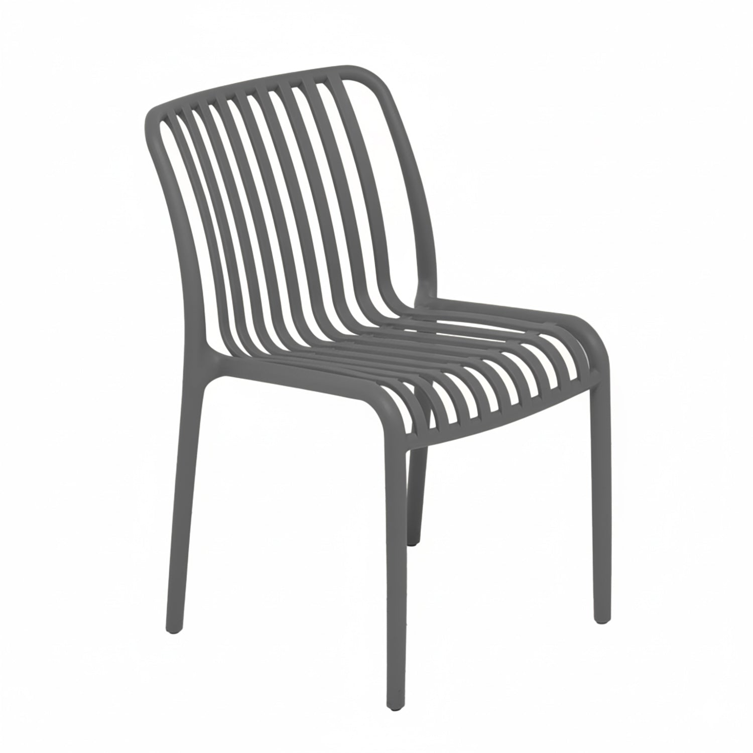 VESTIAMO CASA GIARDINO - Sedia da giardino in Polipropilene Antracite - h79x42x42 cm