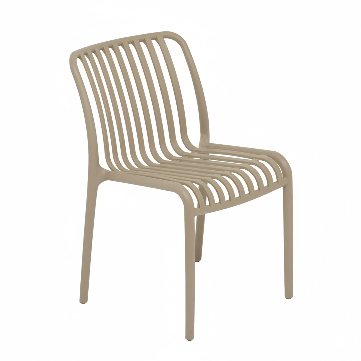 VESTIAMO CASA GIARDINO - Sedia da giardino in Polipropilene Tortora - h79x42x42 cm