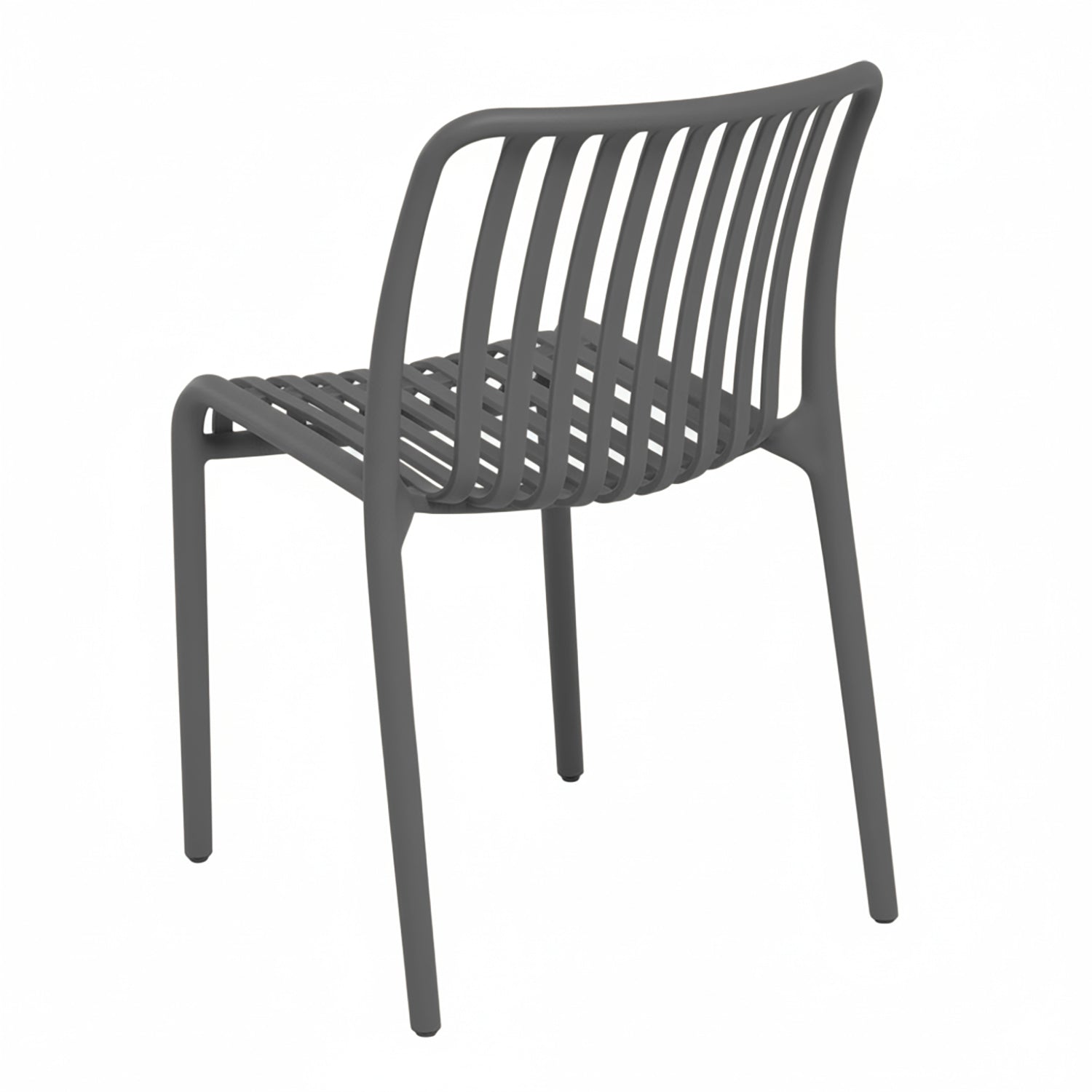 VESTIAMO CASA GIARDINO - Sedia da giardino in Polipropilene Antracite - h79x42x42 cm