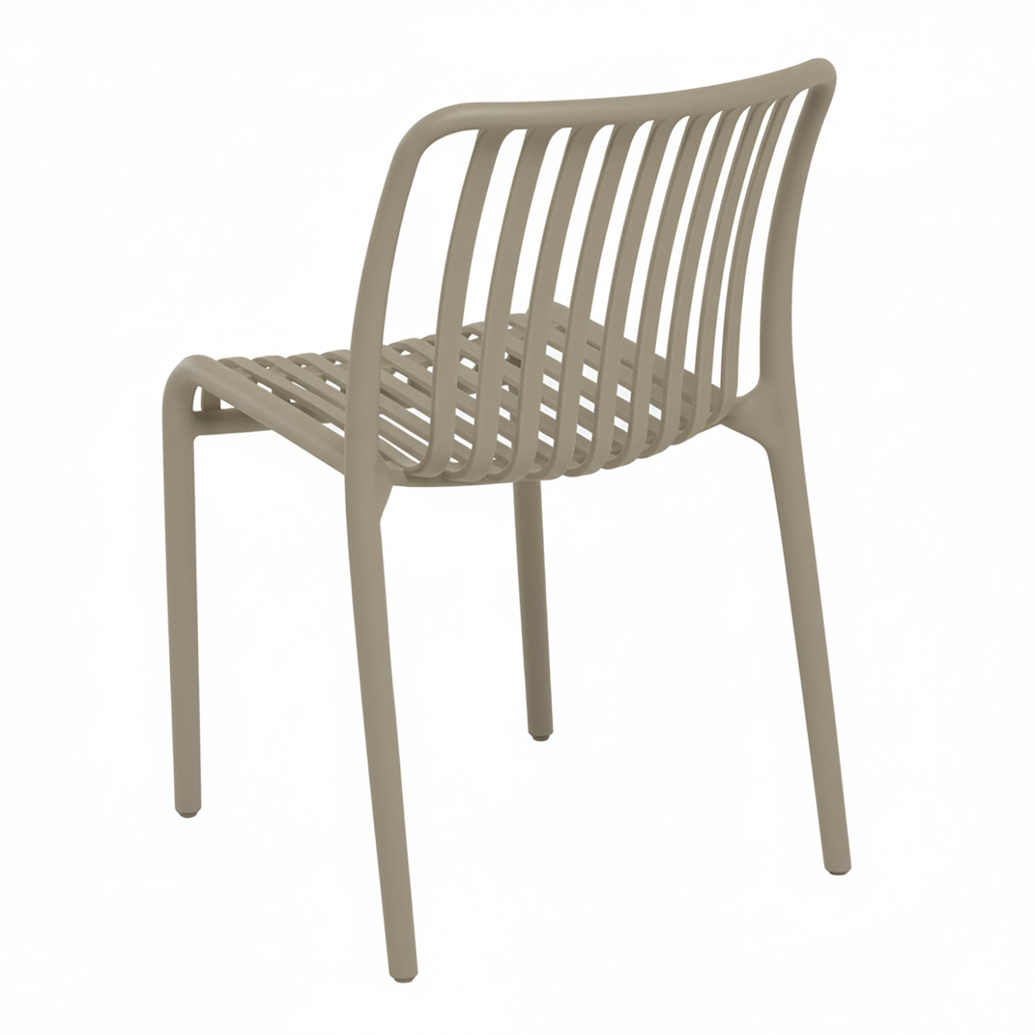 VESTIAMO CASA GIARDINO - Sedia da giardino in Polipropilene Tortora - h79x42x42 cm