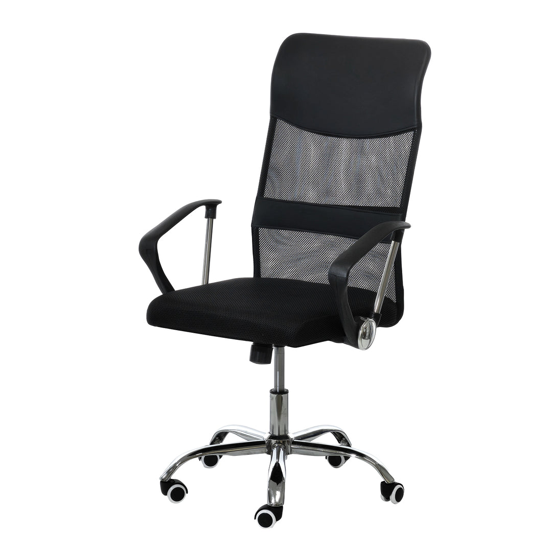 VESTIAMO CASA Sedia Ufficio Nera h117x63x67 cm – Shop On Line