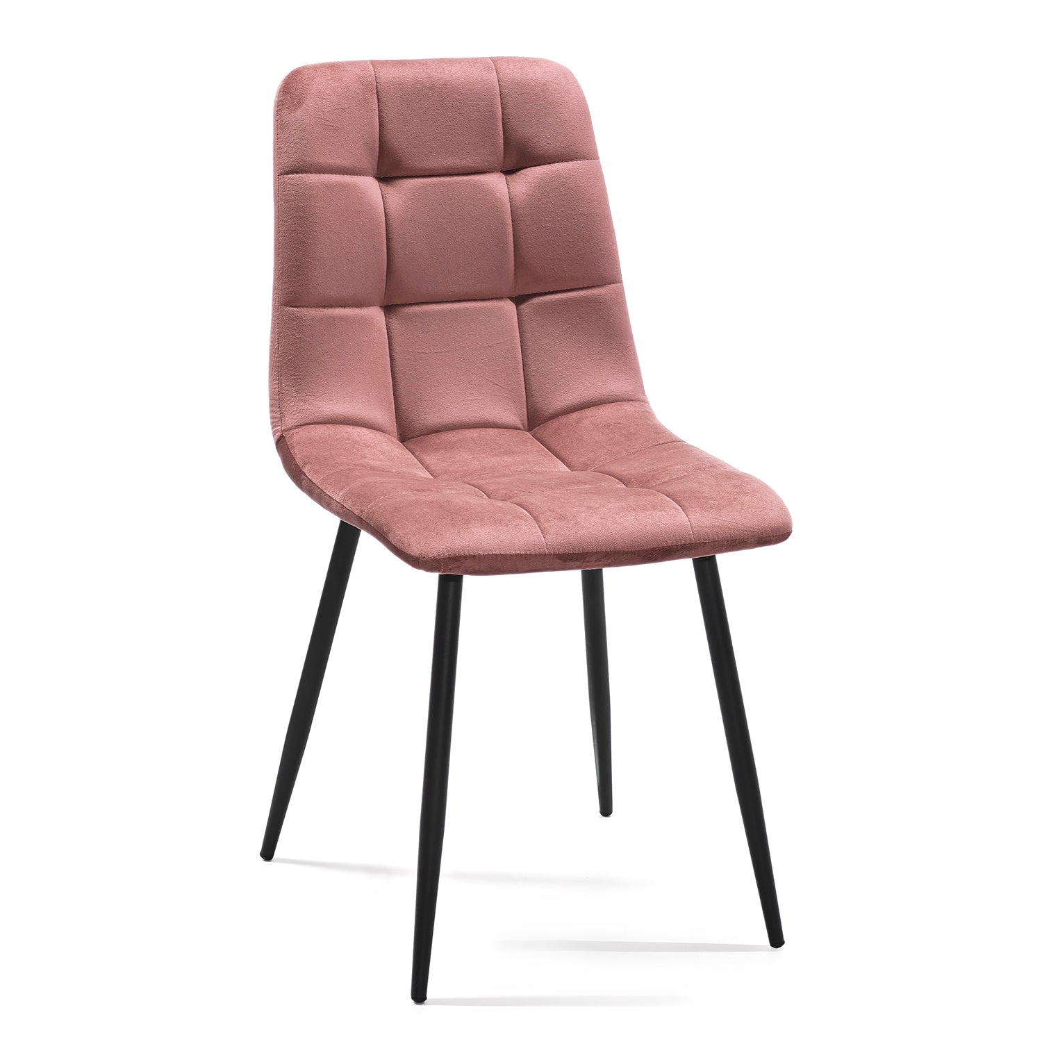 VESTIAMO CASA - Sedia Imbottita Moderna Rosa h88x64x47 cm