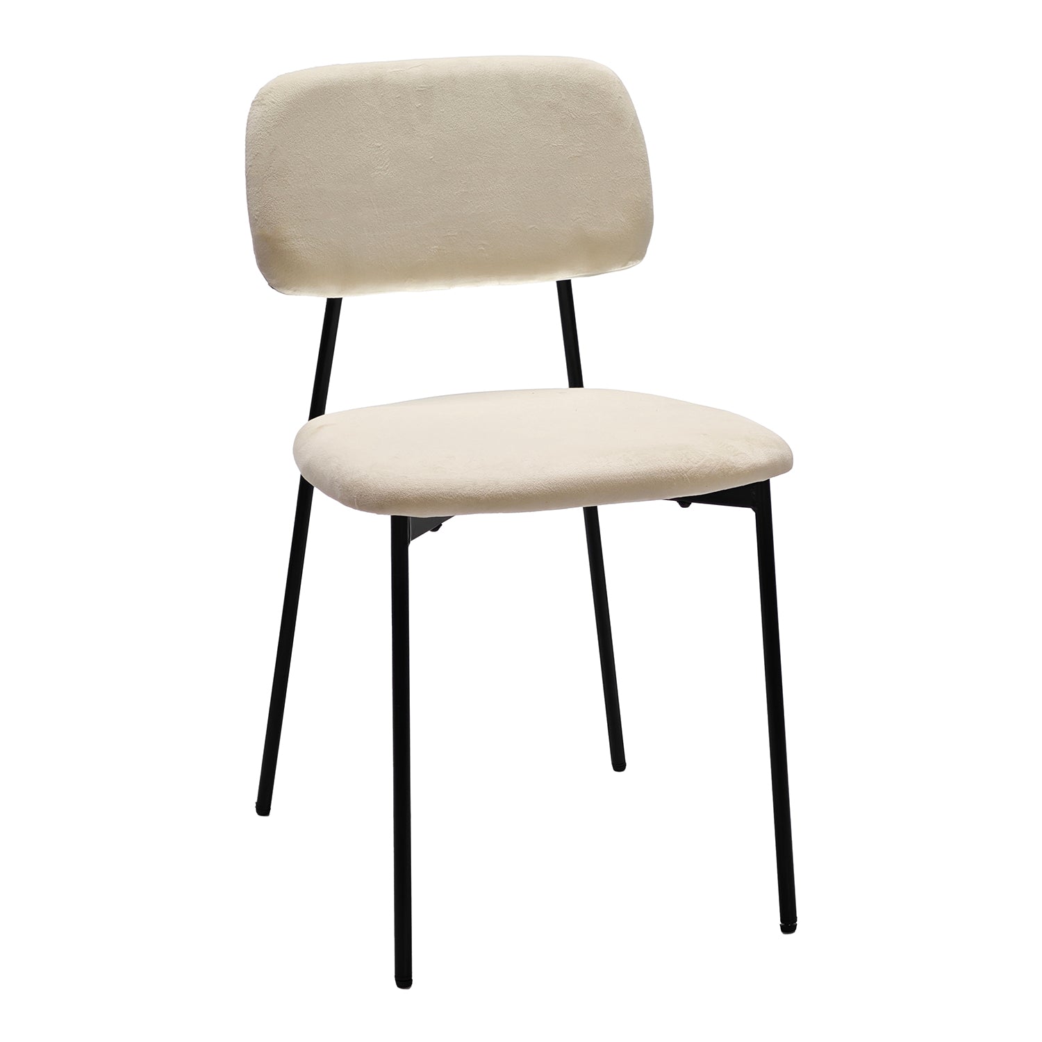 VESTIAMO CASA - Sedia Imbottita Moderna Crema h78x44x49 cm