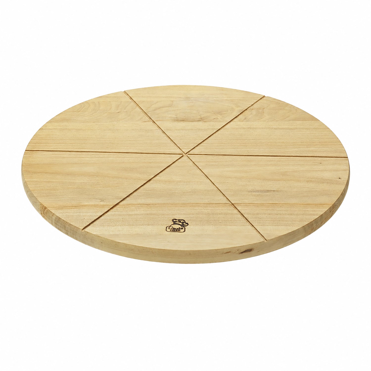 GUSTO CASA - Tagliere girevole in legno diametro 35 cm