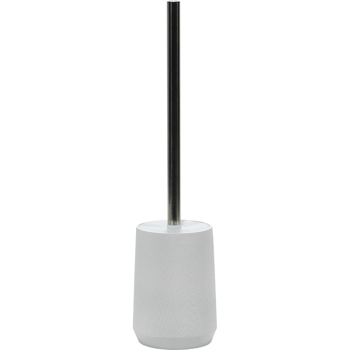VESTIAMO CASA - Portascopino Effetto Legno Bianco - h41 cm diametro 10,5 cm