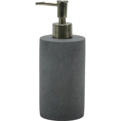 VESTIAMO CASA - Dispenser Sapone Effetto Cemento Grigio - h18 diametro 7,5 cm