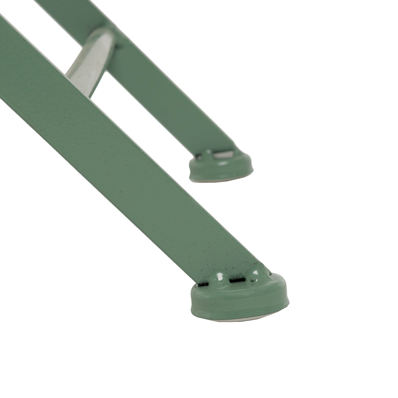 VESTIAMO CASA GIARDINO - Set giardino Bistrot Tavolo rotondo 60 cm e 2 sedie pieghevoli in metallo Verde Design Liberty