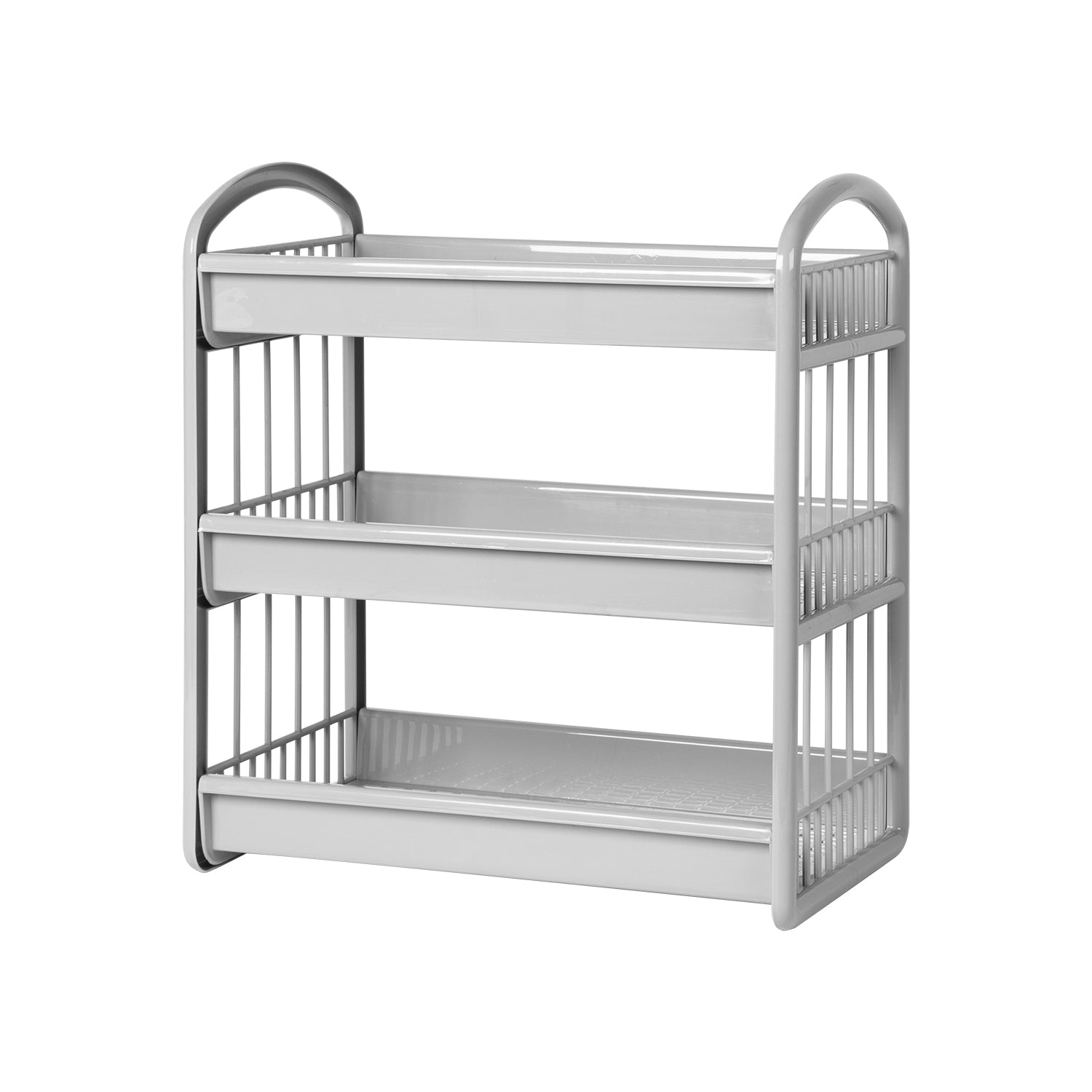 VESTIAMO CASA - Scaffale da Appoggio 3 Ripiani Multiuso Wieldy h39x35,5x21 cm