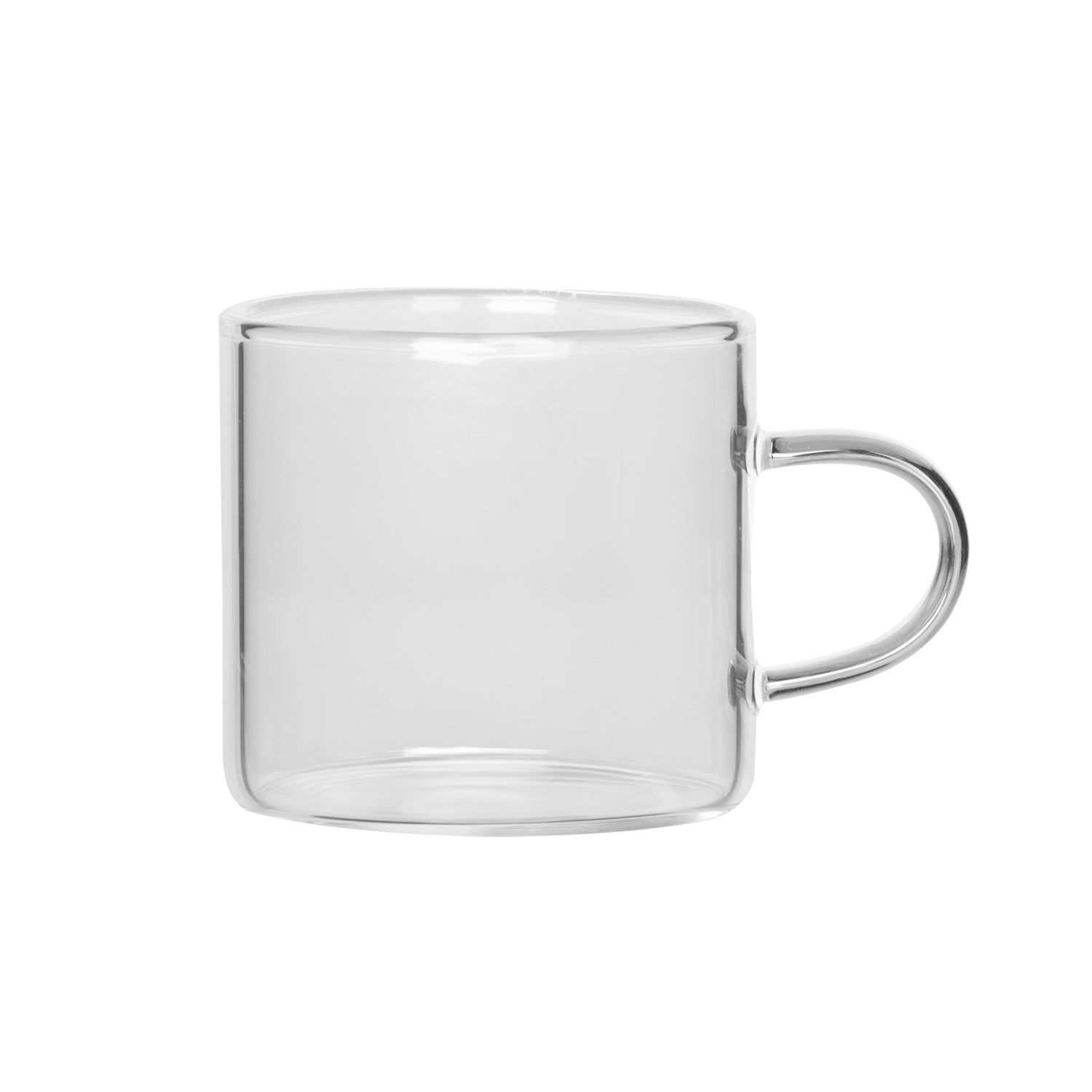 GUSTO CASA - Set 6 Tazzine da Caffè Coffee Break in Vetro Borosilicato 9 cl