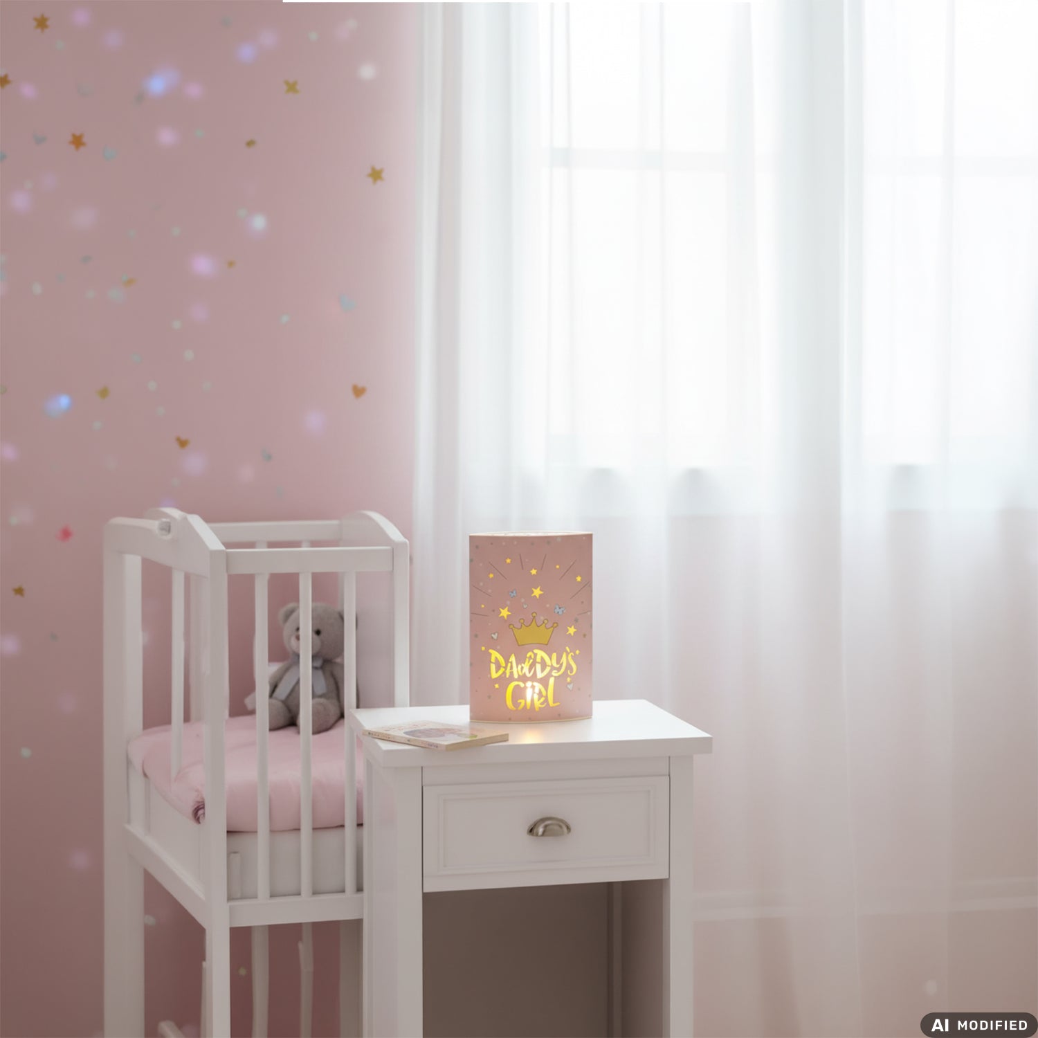 DICTROLUX - Lampada LED Magical Night in Carta Telata Olandese h20 cm