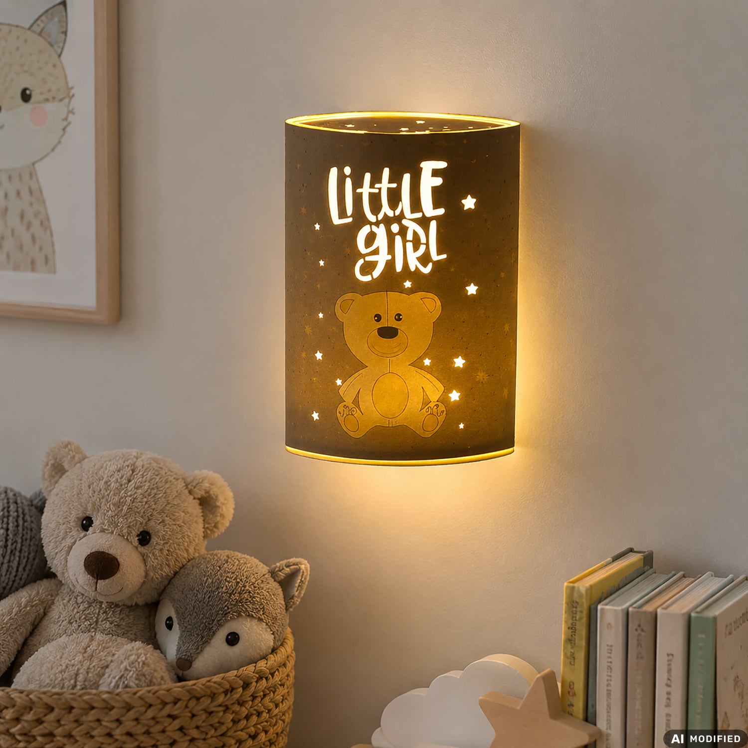 DICTROLUX - Lampada LED Magical Night in Carta Telata Olandese h20 cm