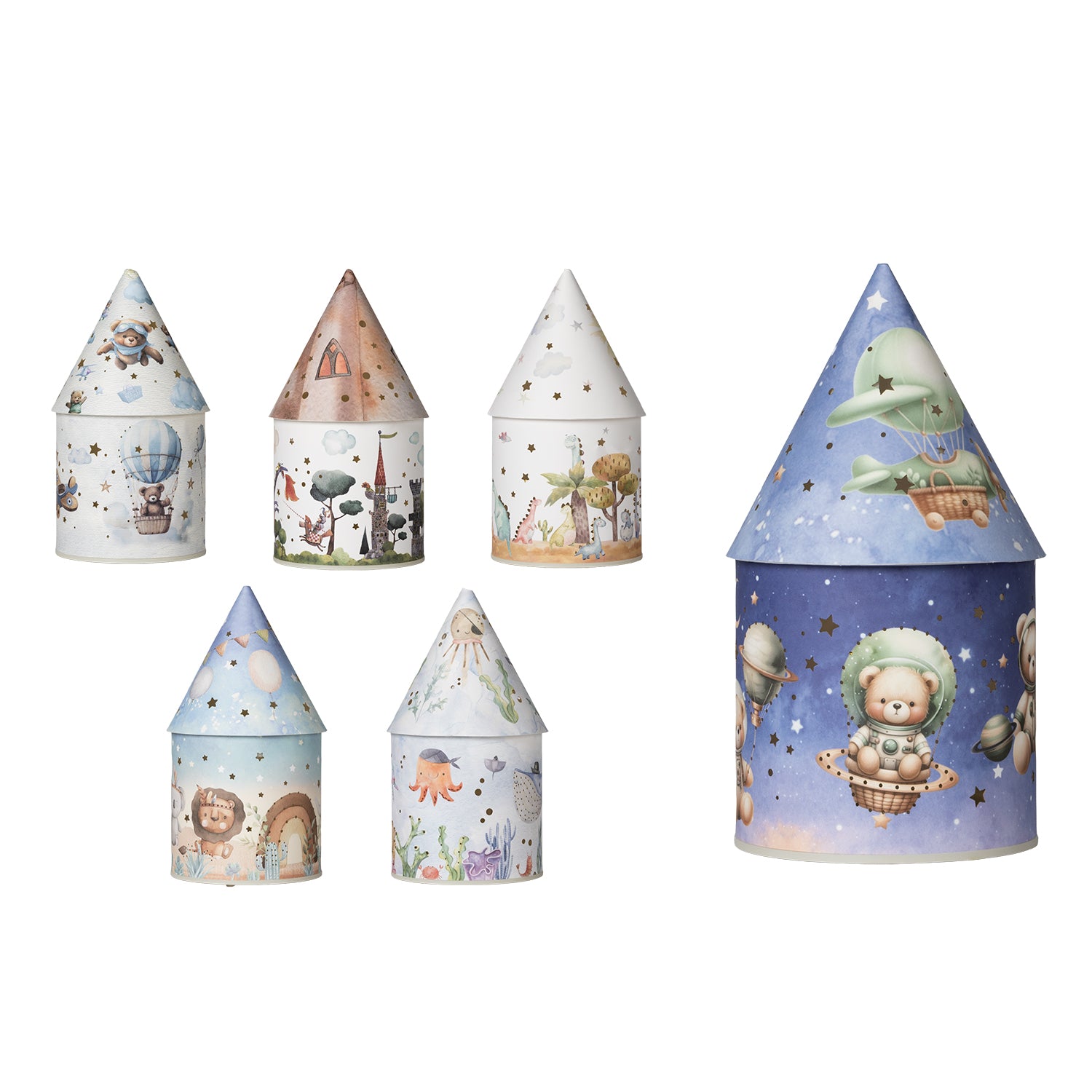 DICTROLUX - Lampada LED Magical Night in Carta Telata Olandese h20 cm
