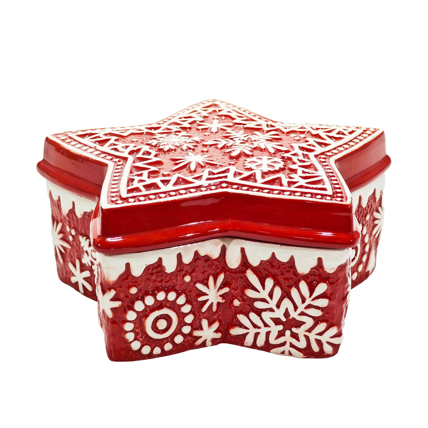 VESTIAMO CASA GRAN NATALE - Cofanetto Natalizio Stella in Dolomite h9x21x21 cm