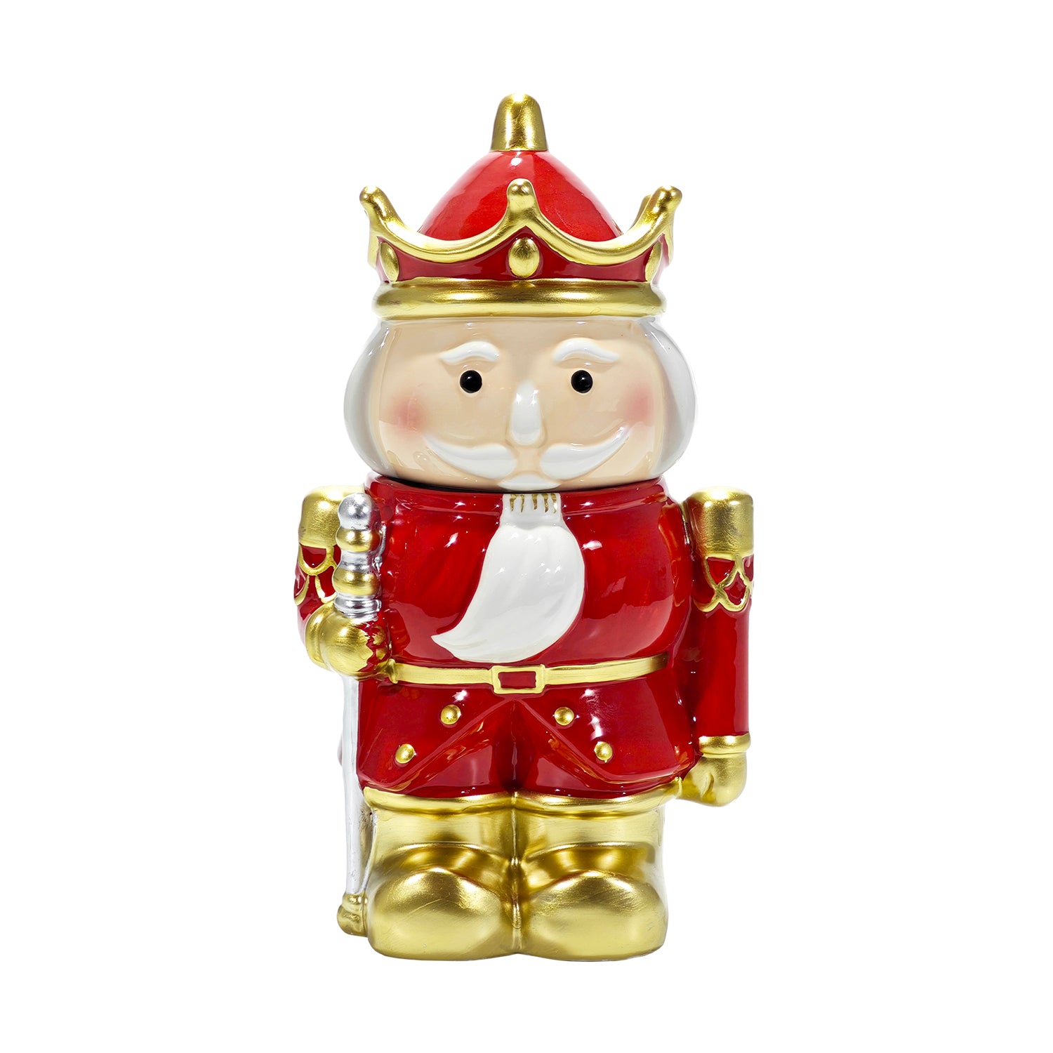 VESTIAMO CASA GRAN NATALE - Cofanetto Natalizio Schiaccianoci in Dolomite h23,5x11,5x8,5 cm