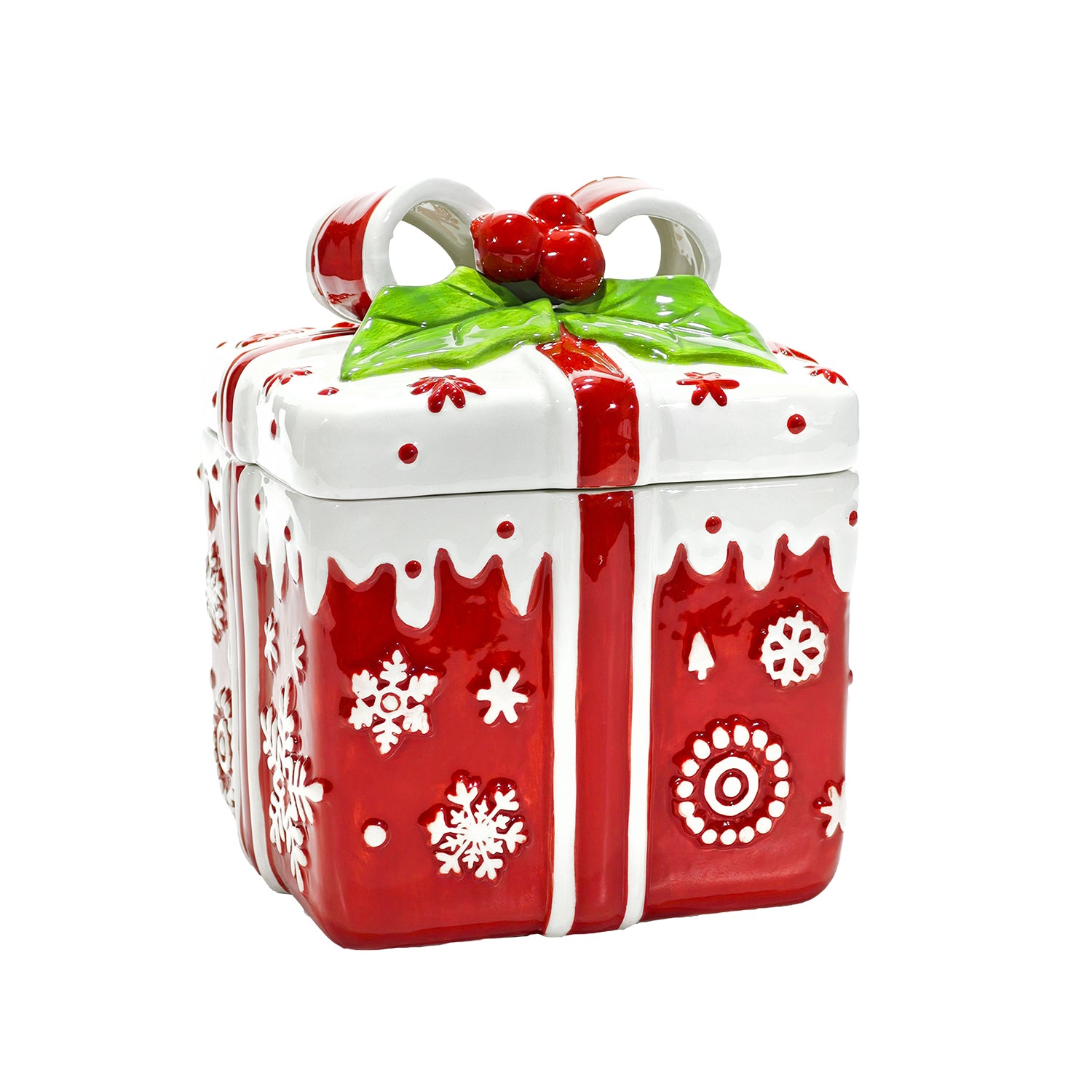 VESTIAMO CASA GRAN NATALE - Cofanetto Natalizio in Dolomite h23,5x17,5x17,5 cm