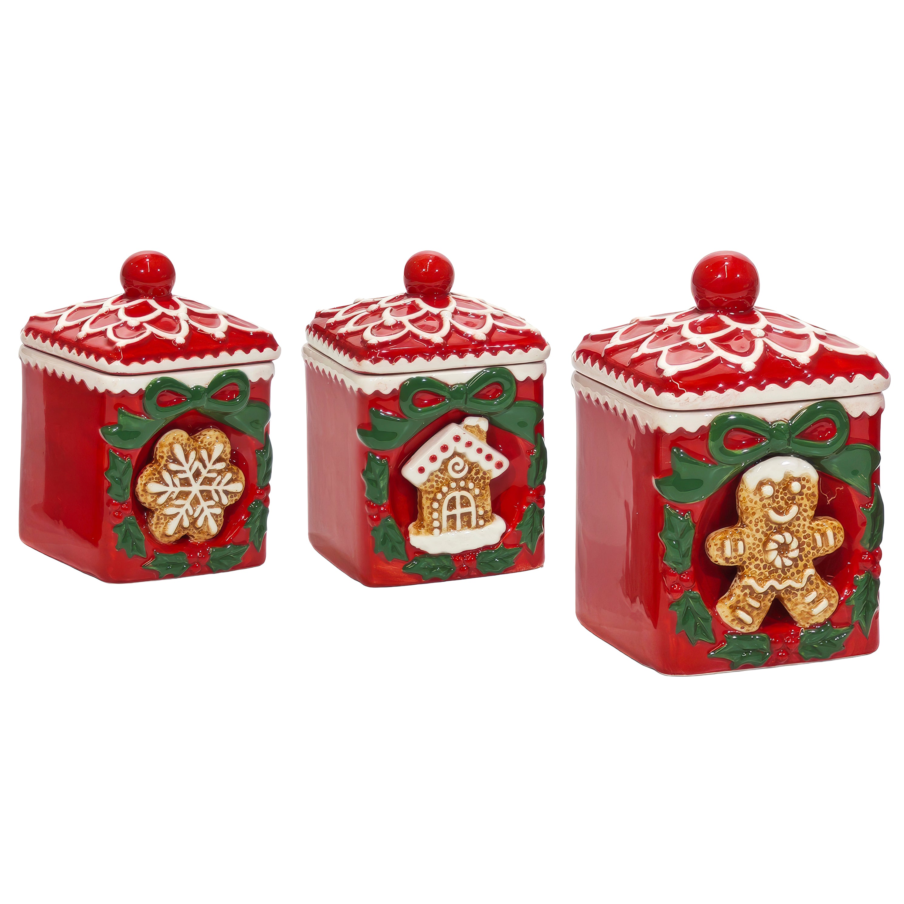 VESTIAMO CASA GRAN NATALE - Cofanetto Natalizio in Dolomite Decorato h15 cm