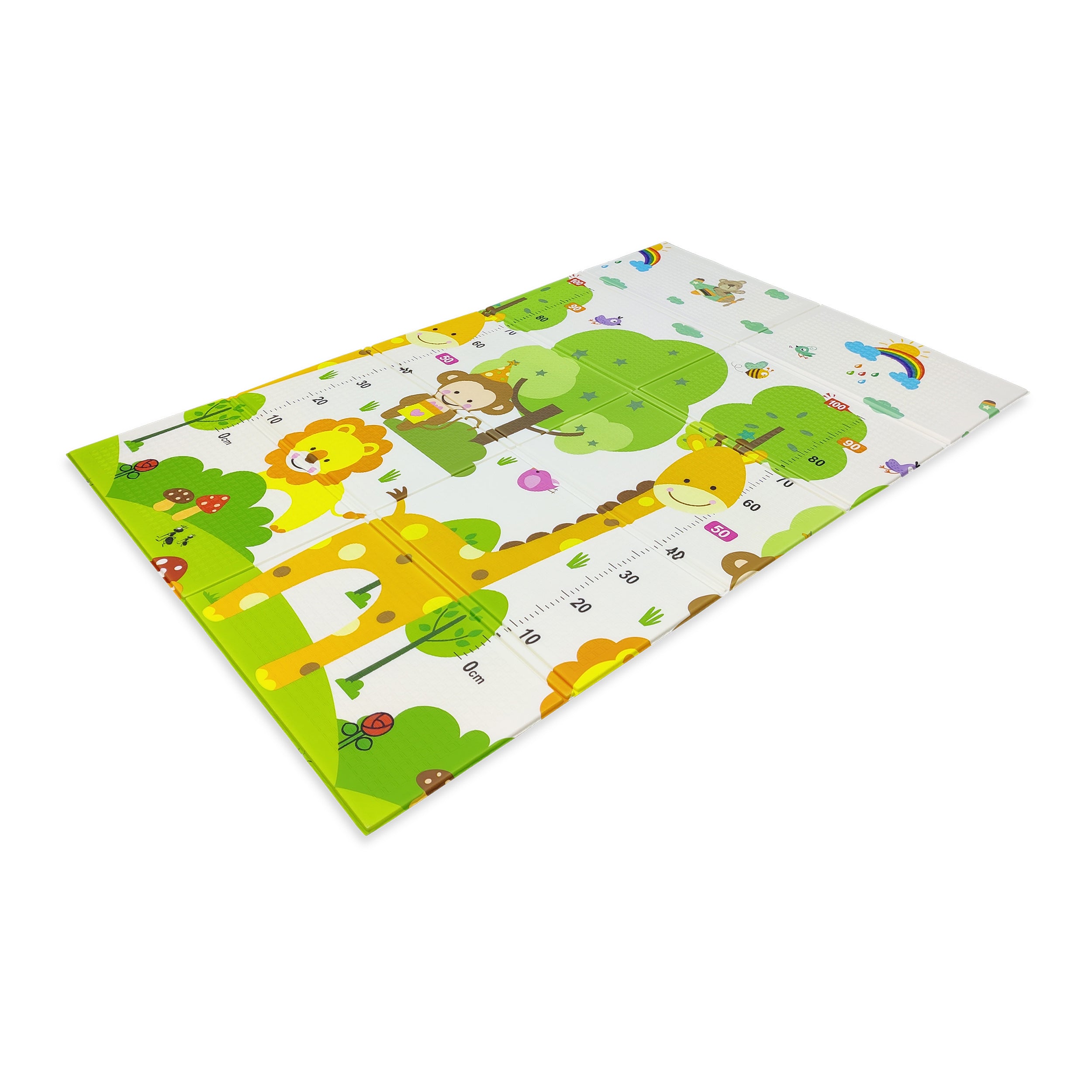 TU GIOCHI - Tappetino Reversibile per Bambini 180x200 cm - Gioca & Impara