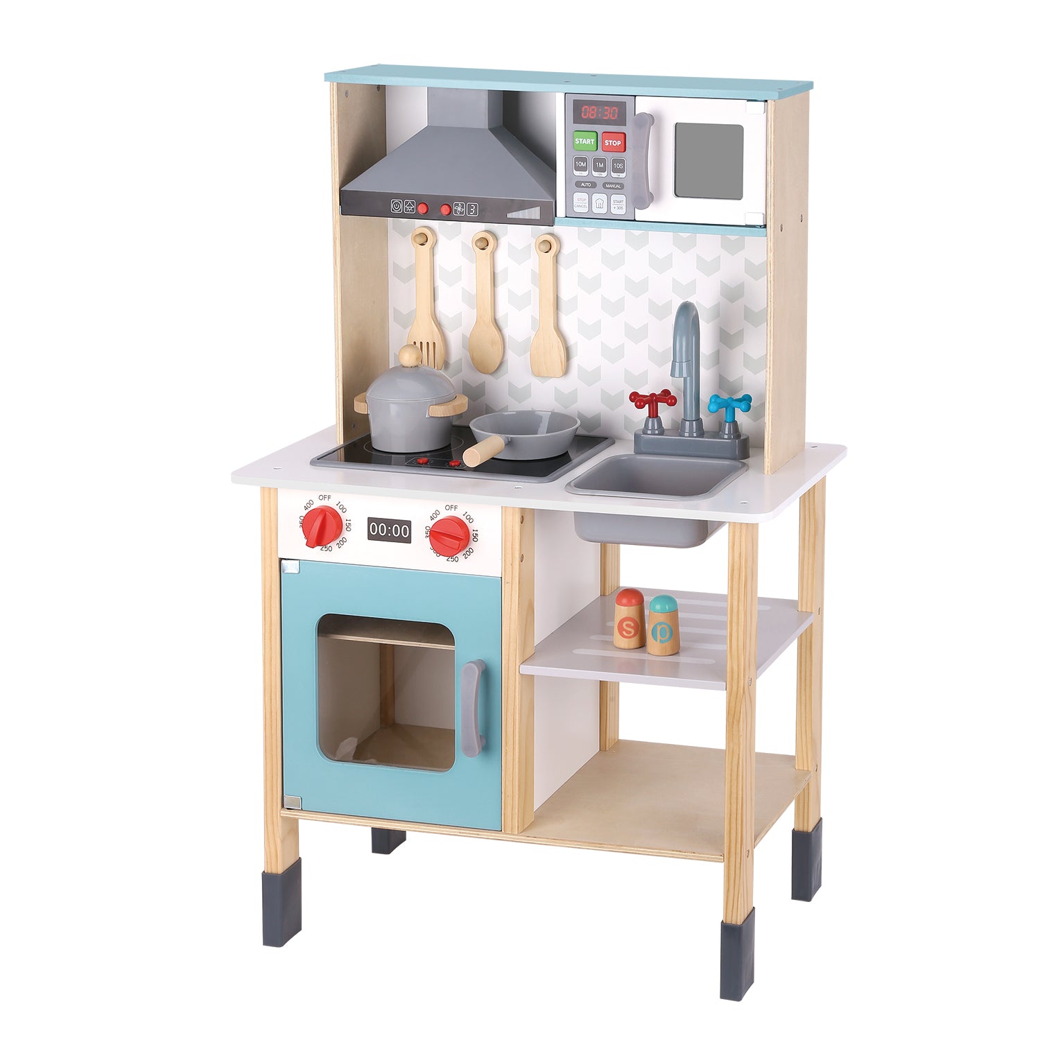 TU GIOCHI - Cucina in legno Happy Kitchen Linea Wood World - h90x60x30 cm