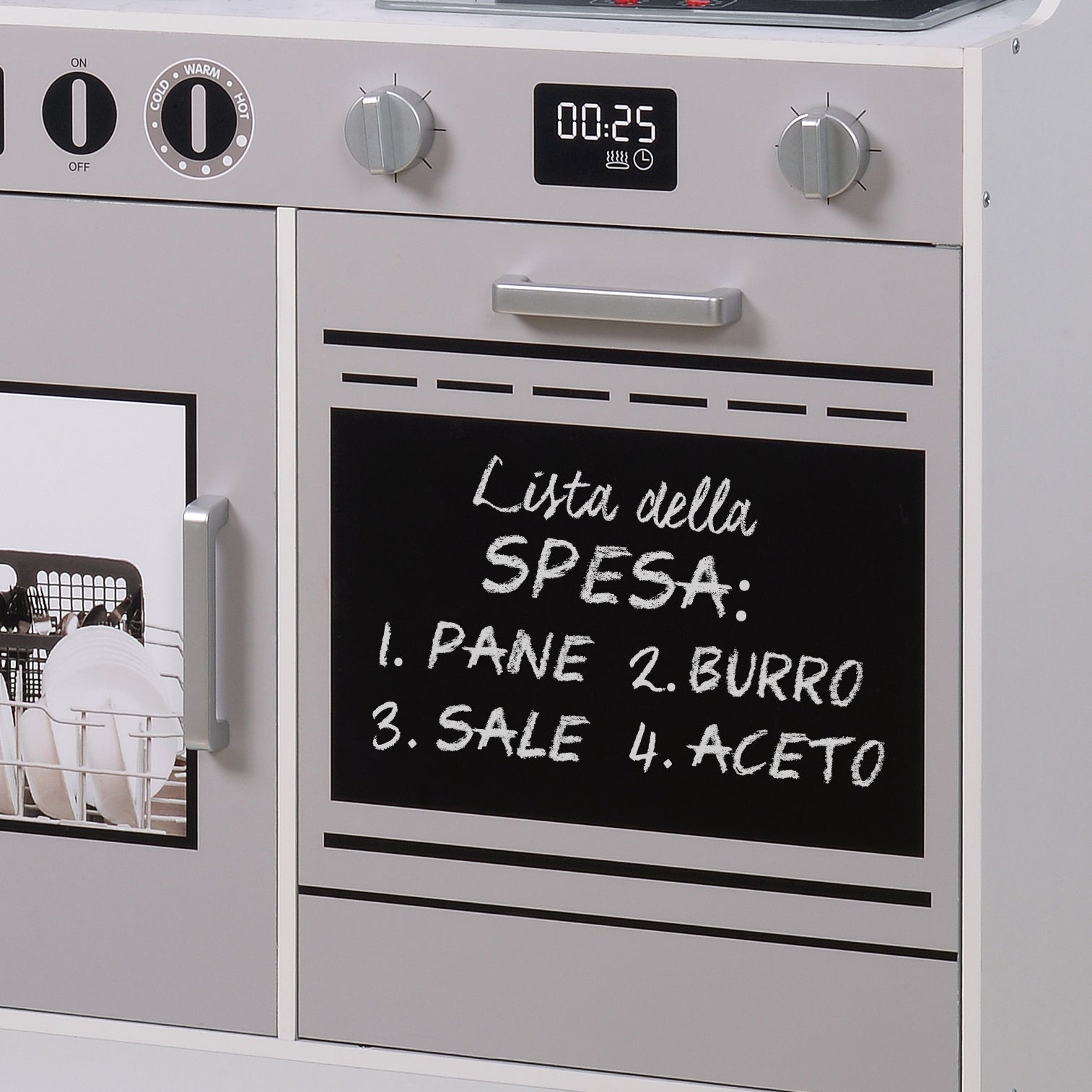 TU GIOCHI - Cucina Giocattolo in Legno Linea WoodWorld con Luci e Suoni 3+ Anni - h101x104x29,5 cm