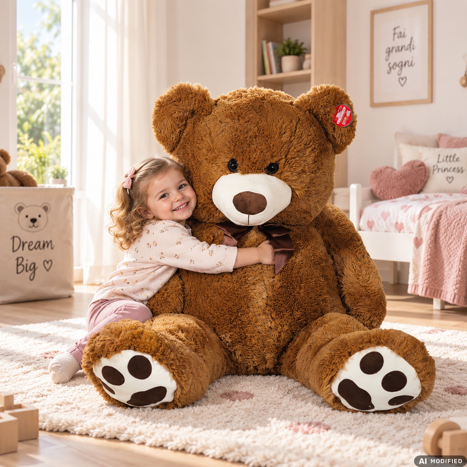 TU GIOCHI - Orso Peluche Gigante Morbidosi h105 cm