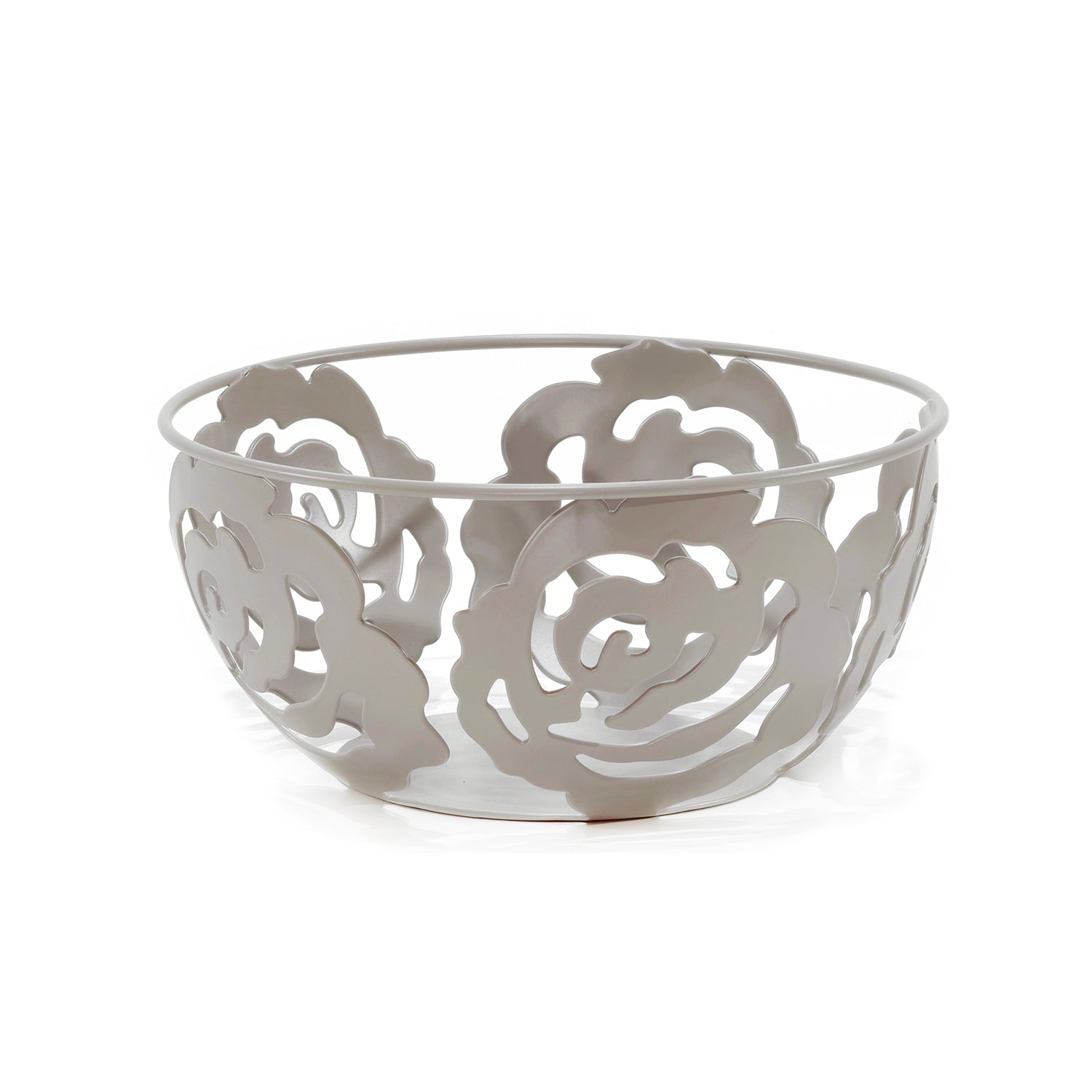 GUSTO CASA - Centrotavola in Metallo Tortora h12 cm diametro 24 cm