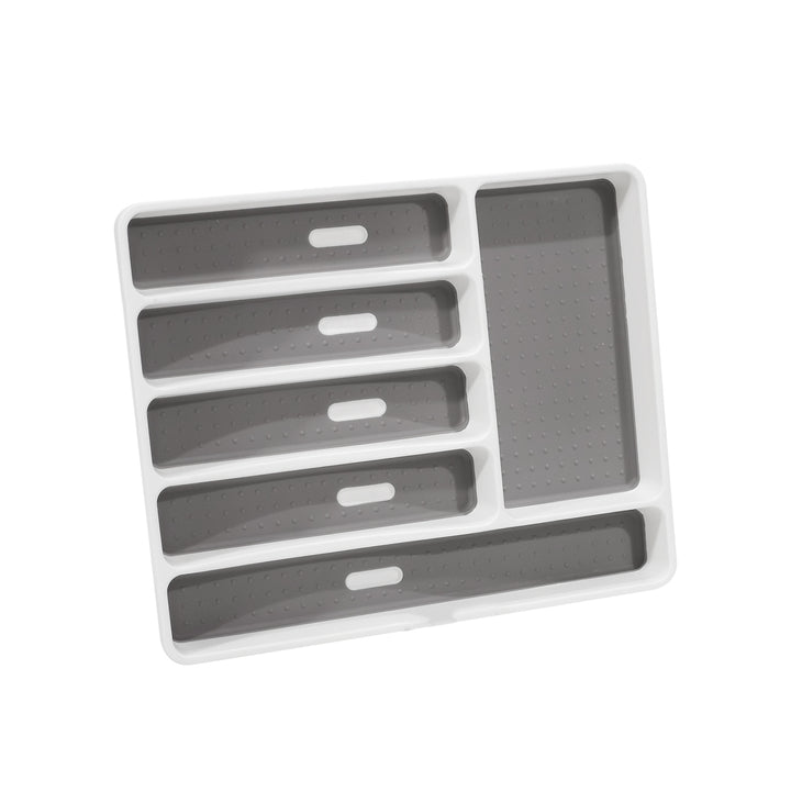 GUSTO CASA - Portaposate 6 scomparti con base antiscivolo - h4,5x40x32,5cm