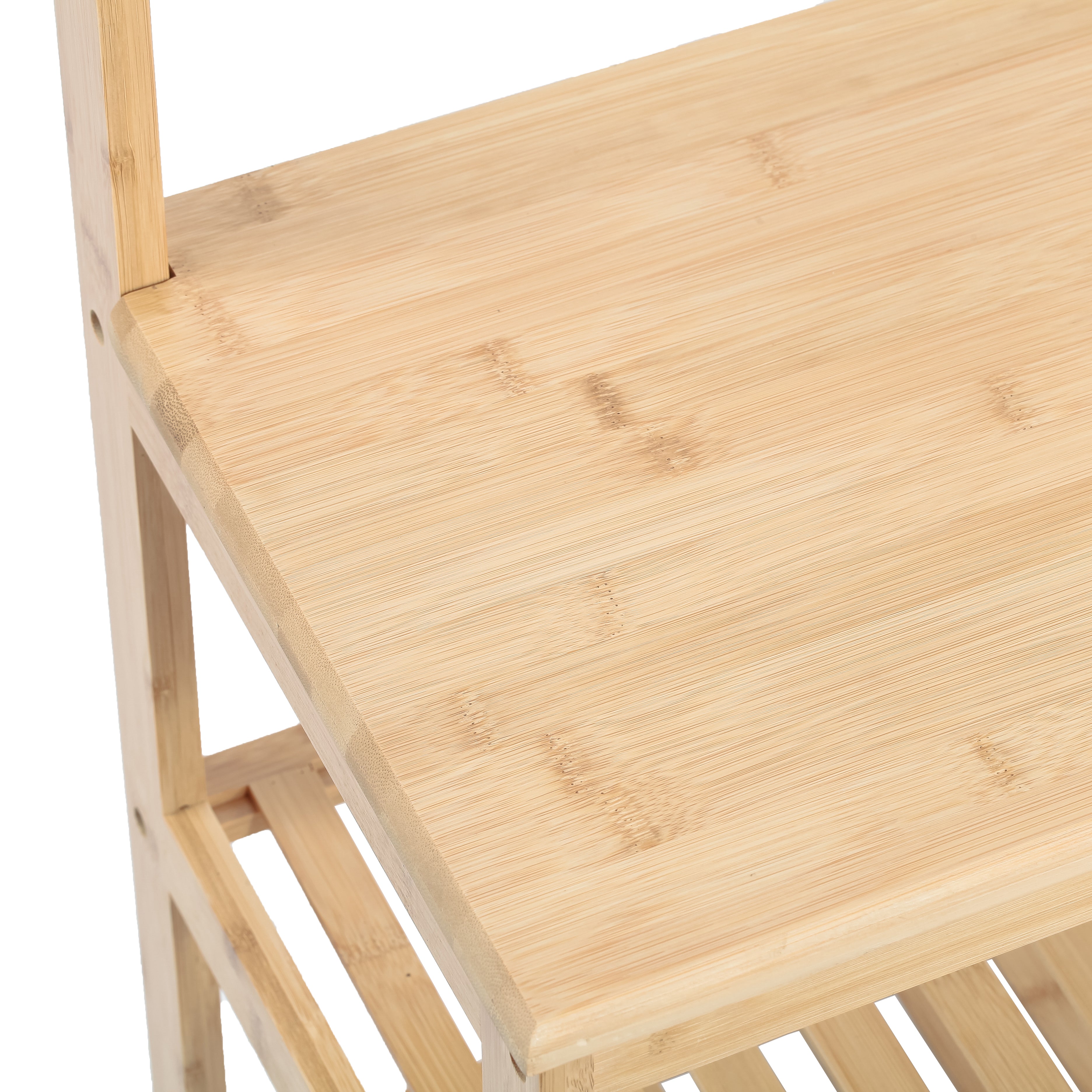 VESTIAMO CASA - Appendiabiti 3 ripiani 9 Posti Linea Bamboo - h170x70x31 cm