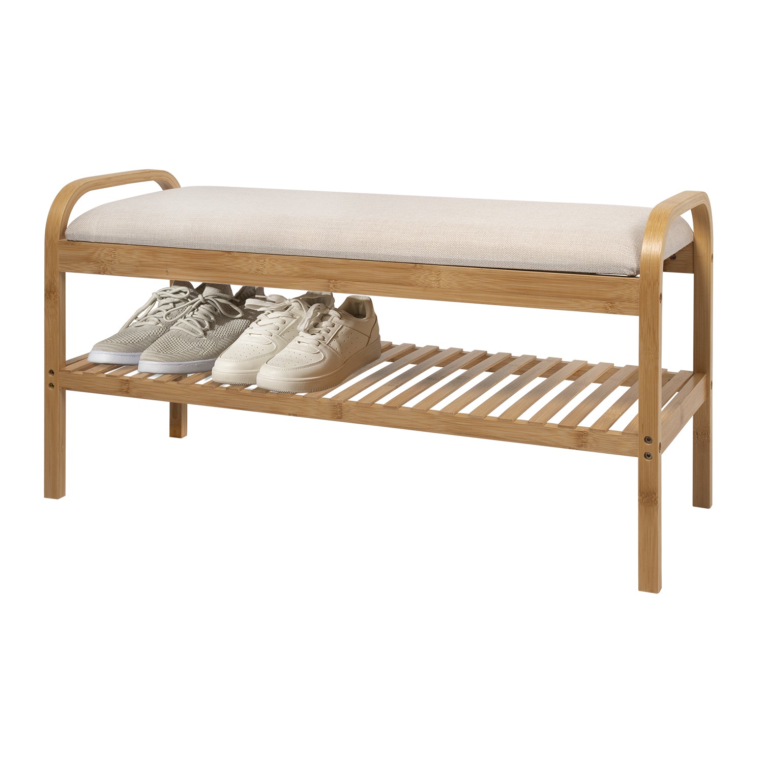 VESTIAMO CASA - Panca con Scarpiera Linea Bamboo h45x90x34 cm