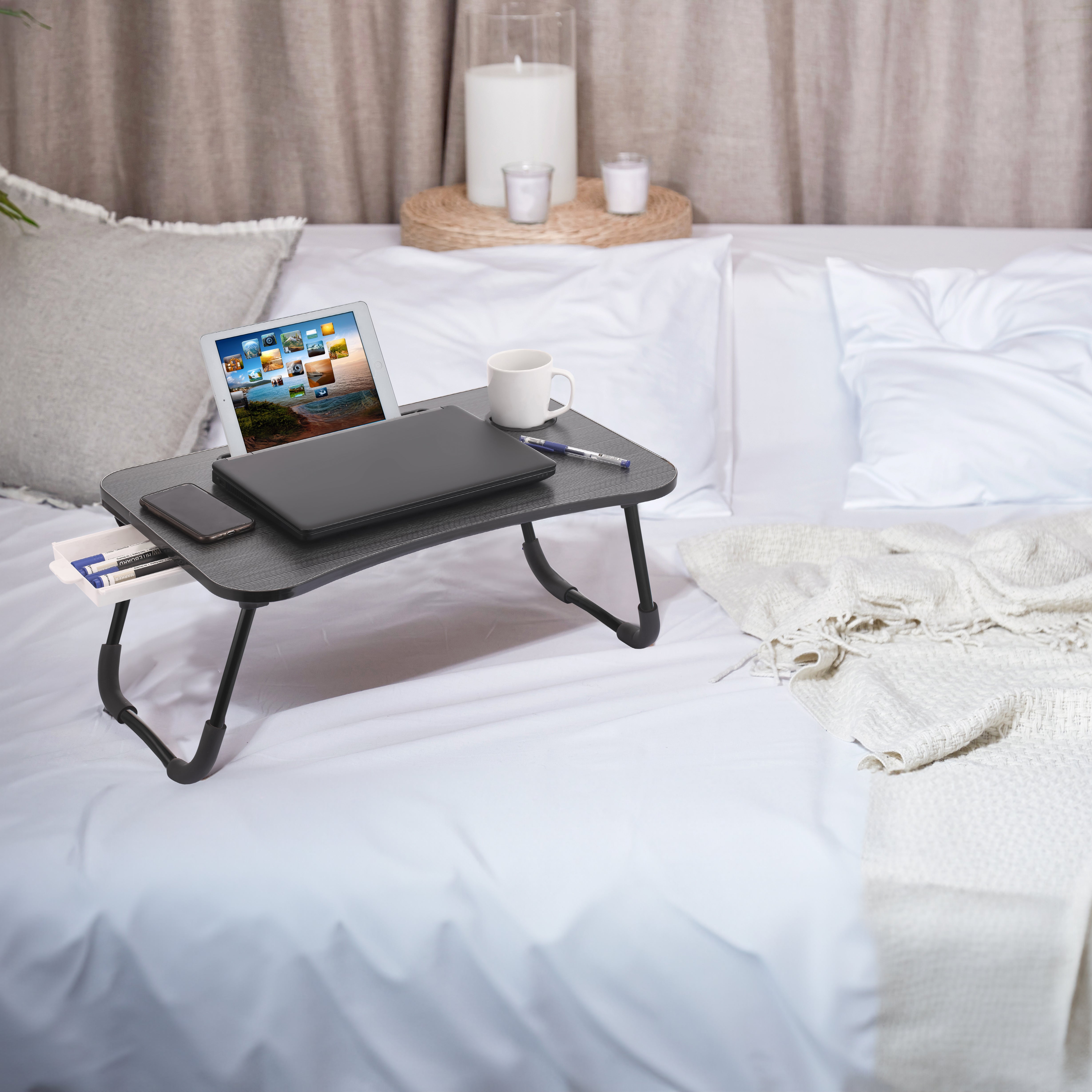 GUSTO CASA - Vassoio Pieghevole Multiuso h26x60x40 cm