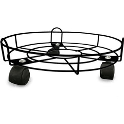 VESTIAMO CASA GIARDINO - Sottovaso con ruote nero - diametro 34 cm