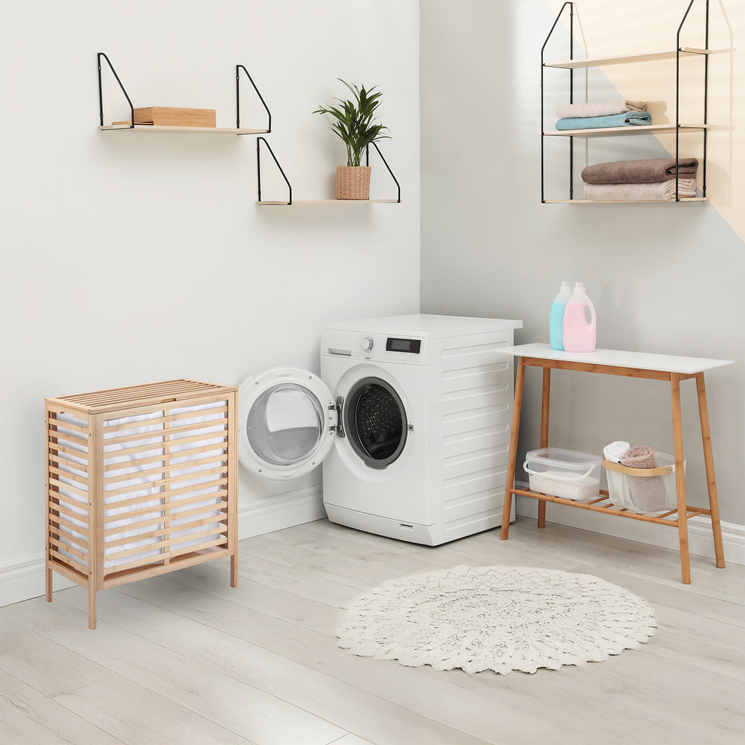 Portapacchi Pieghevole In Bambù - Supporto Valigie Con Ripiano Per Camera Ospiti E Hotel - Foto 11