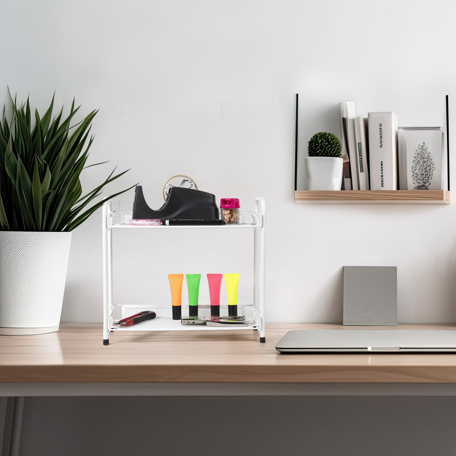 VESTIAMO CASA - Mensola Salvaspazio Mathilde White