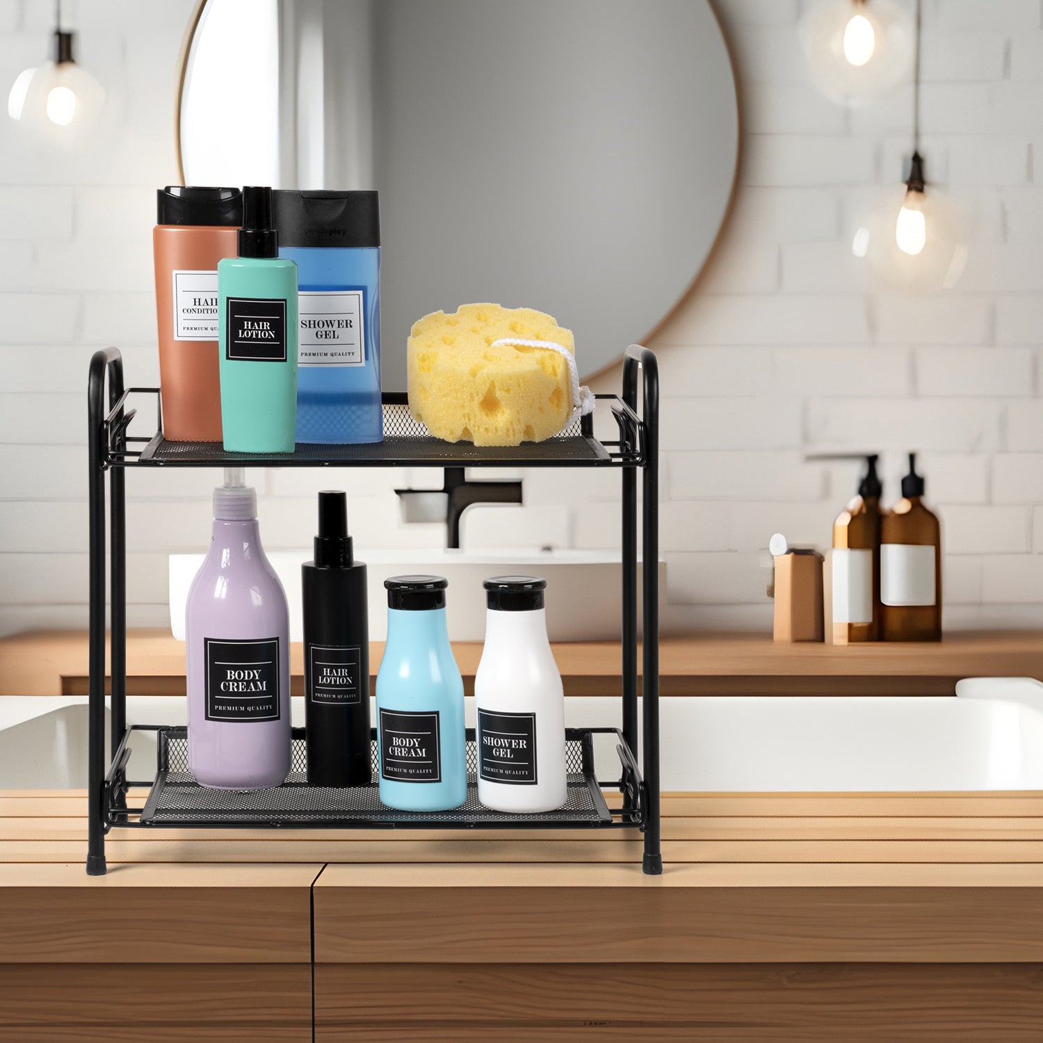 VESTIAMO CASA - Mensola Salvaspazio Mathilde Black